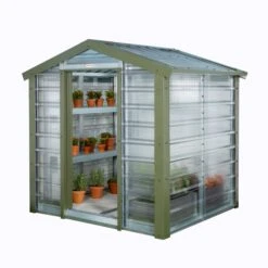 Adman Steel Sheds Multigrow 6.4x6.1 Greenhouse With Adjustable Vent