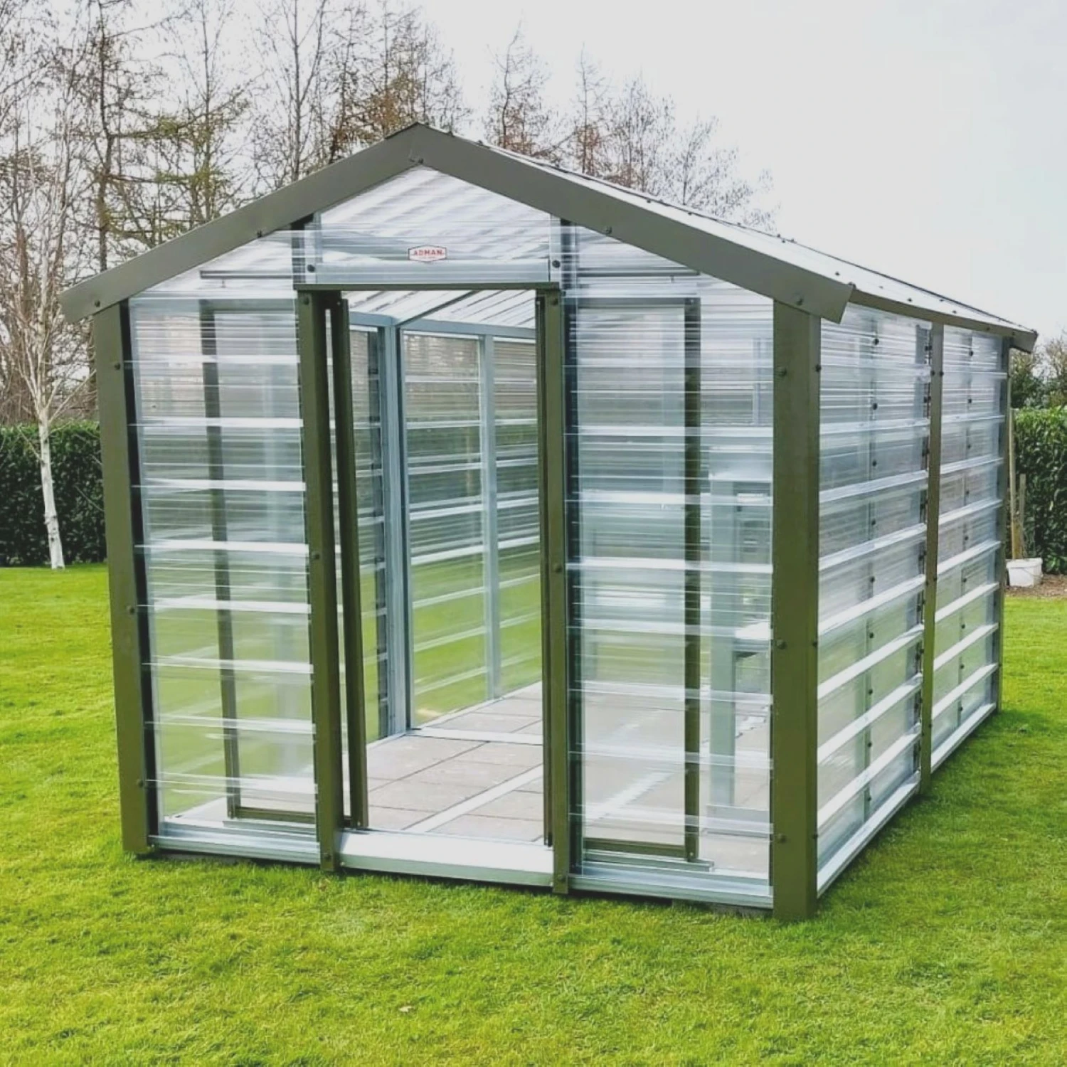 Adman Steel Sheds Multigrow 9.4x14.7 Greenhouse With Adjustable Vent - Image 6