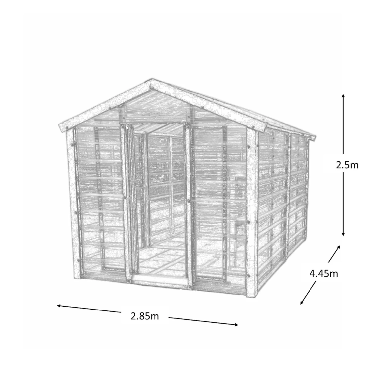 Adman Steel Sheds Multigrow 9.4x14.7 Greenhouse With Adjustable Vent - Image 7