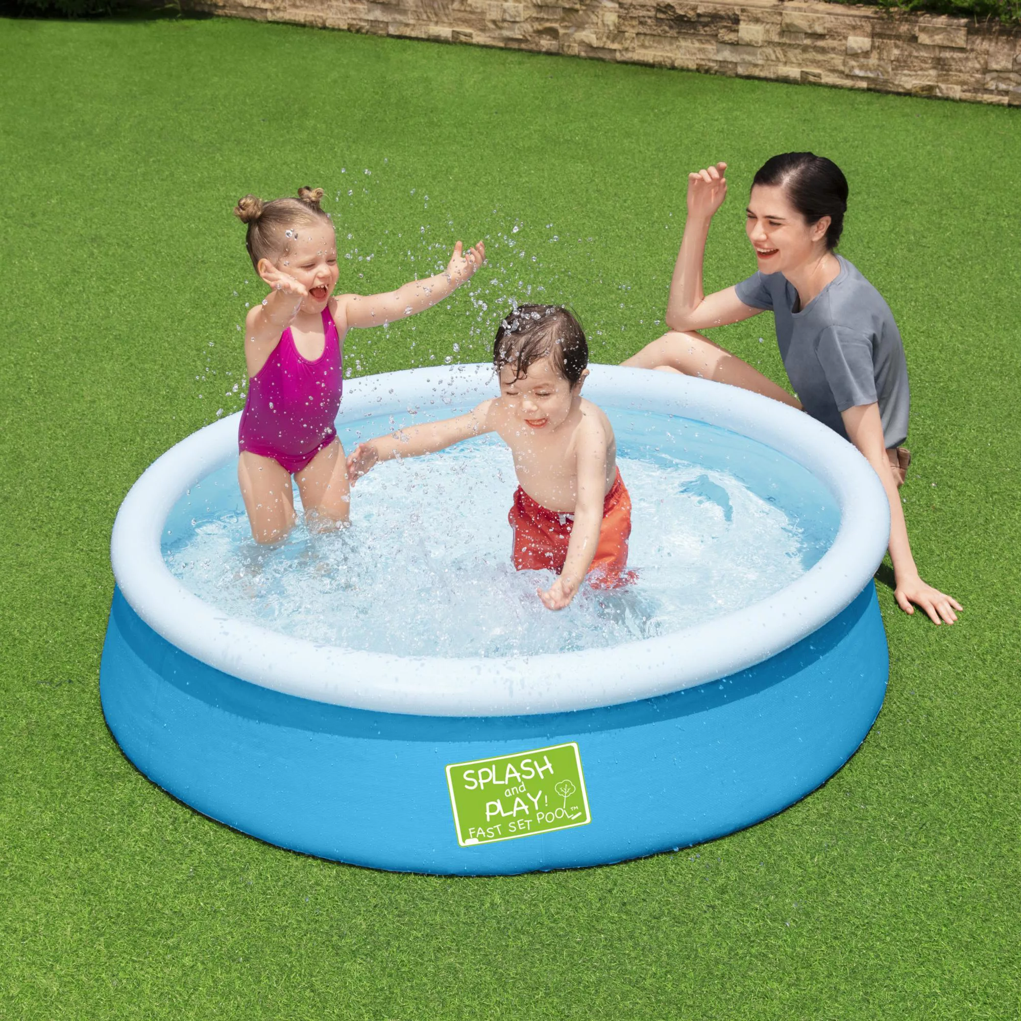 Bestway My First Fast Set Polyester (PES) & PVC Family Swimming Pool (W) 0.6m X (L) 0.6m - Image 3