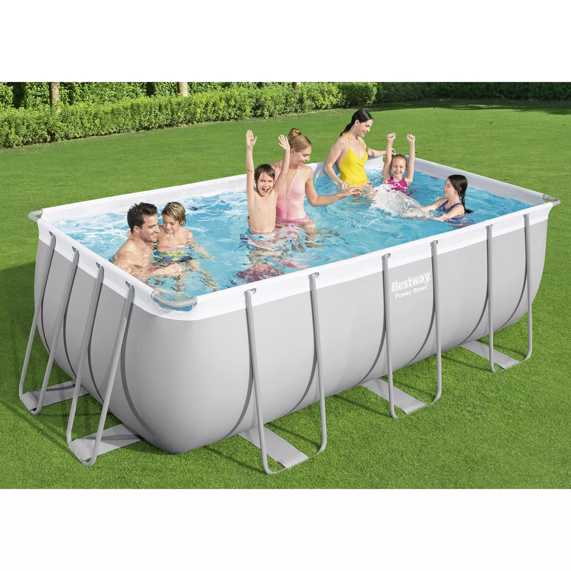 Bestway Power Steel Metal & Plastic Pool (W) 2.01m X (L) 4.12m - Image 6
