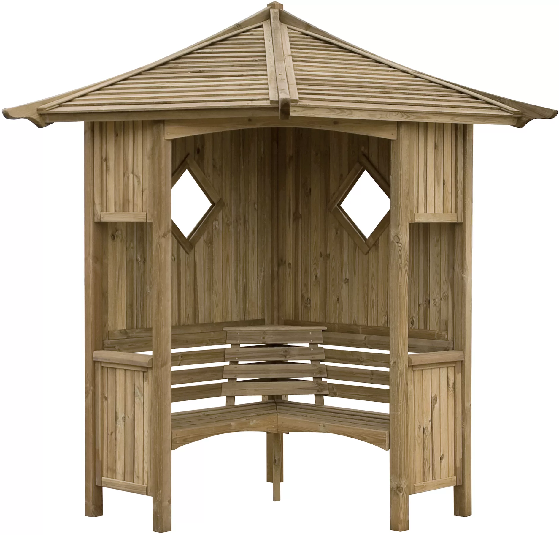 Blooma Elegant Corner Arbour, (H)2500mm (W)1730mm (D)1730mm - Assembly Service Included - Image 2