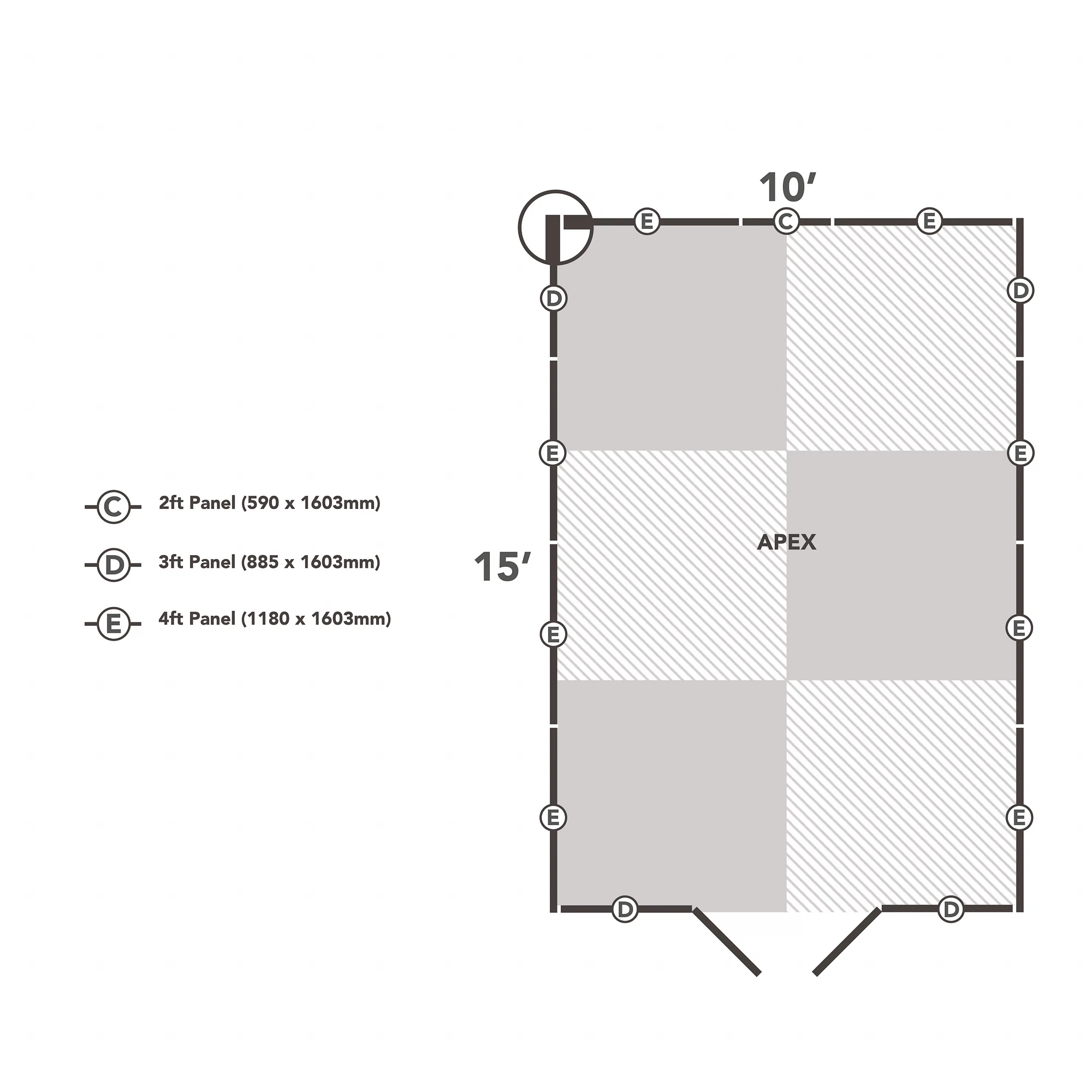 Forest Garden 10x15 Apex Pressure Treated Overlap Wooden Shed With Floor (Base Included) - Assembly Service Included - Image 9