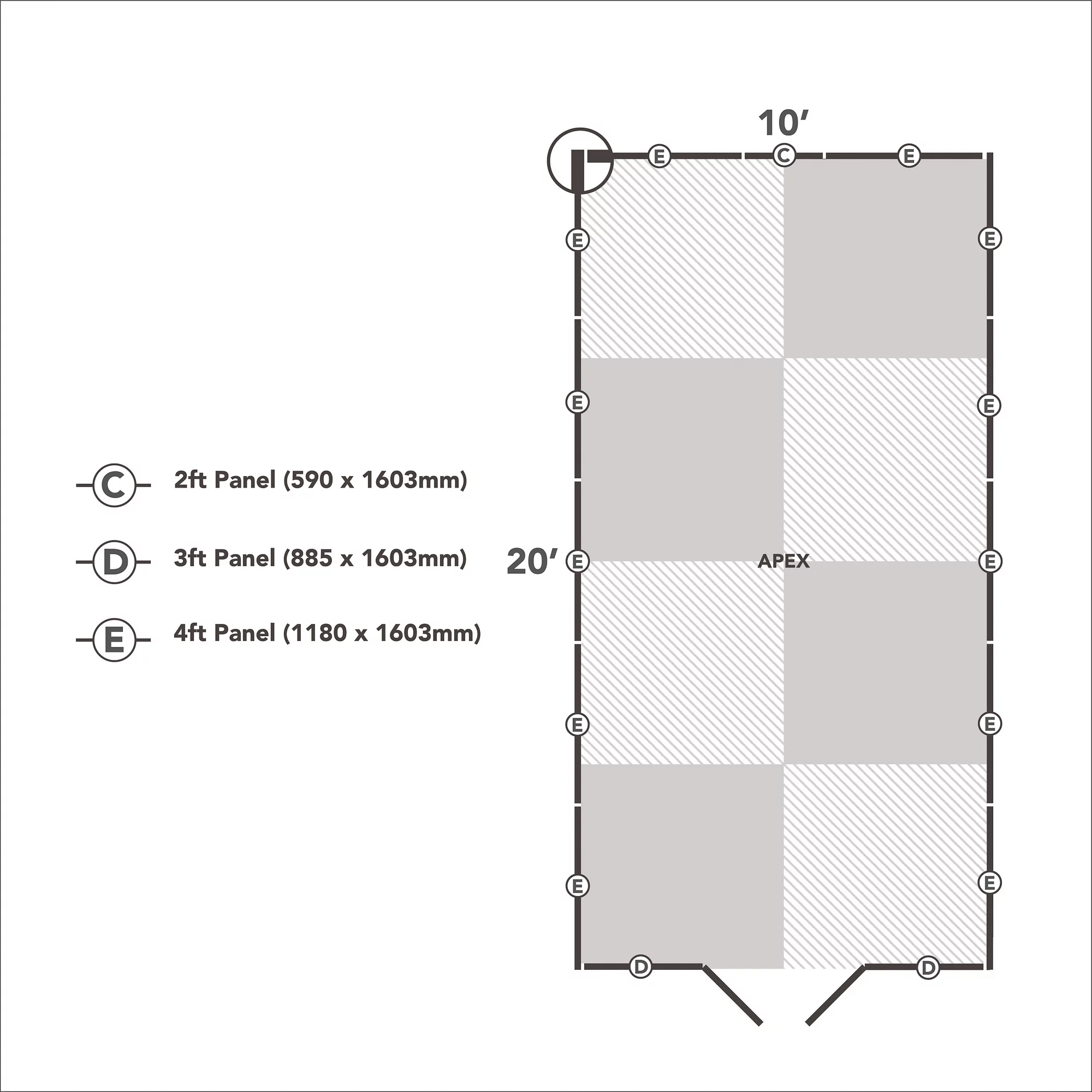 Forest Garden 10x20 Apex Dip Treated Shiplap Wooden Shed With Floor (Base Included) - Assembly Service Included - Image 8