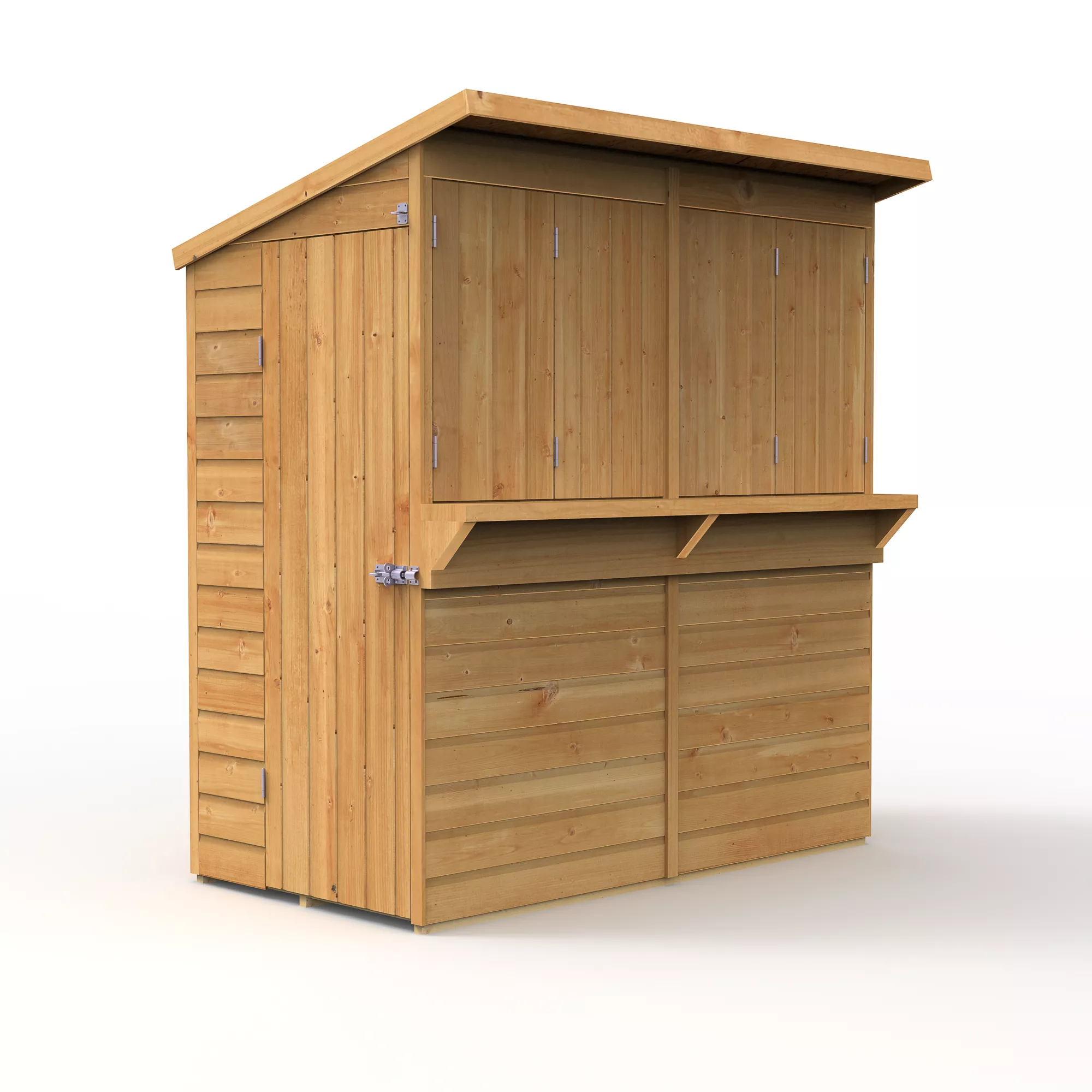Forest Garden 6x3 Pent Dip Treated Shiplap Wooden Shed With Floor - Assembly Service Included - Image 2