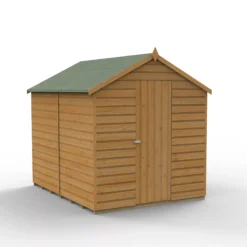 Forest Garden 6x4 Apex Dip Treated Shiplap Wooden Shed With Floor (Base Included)