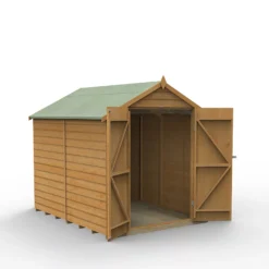 Forest Garden 6x8 Apex Dip Treated Shiplap Wooden Shed With Floor - Assembly Service Included