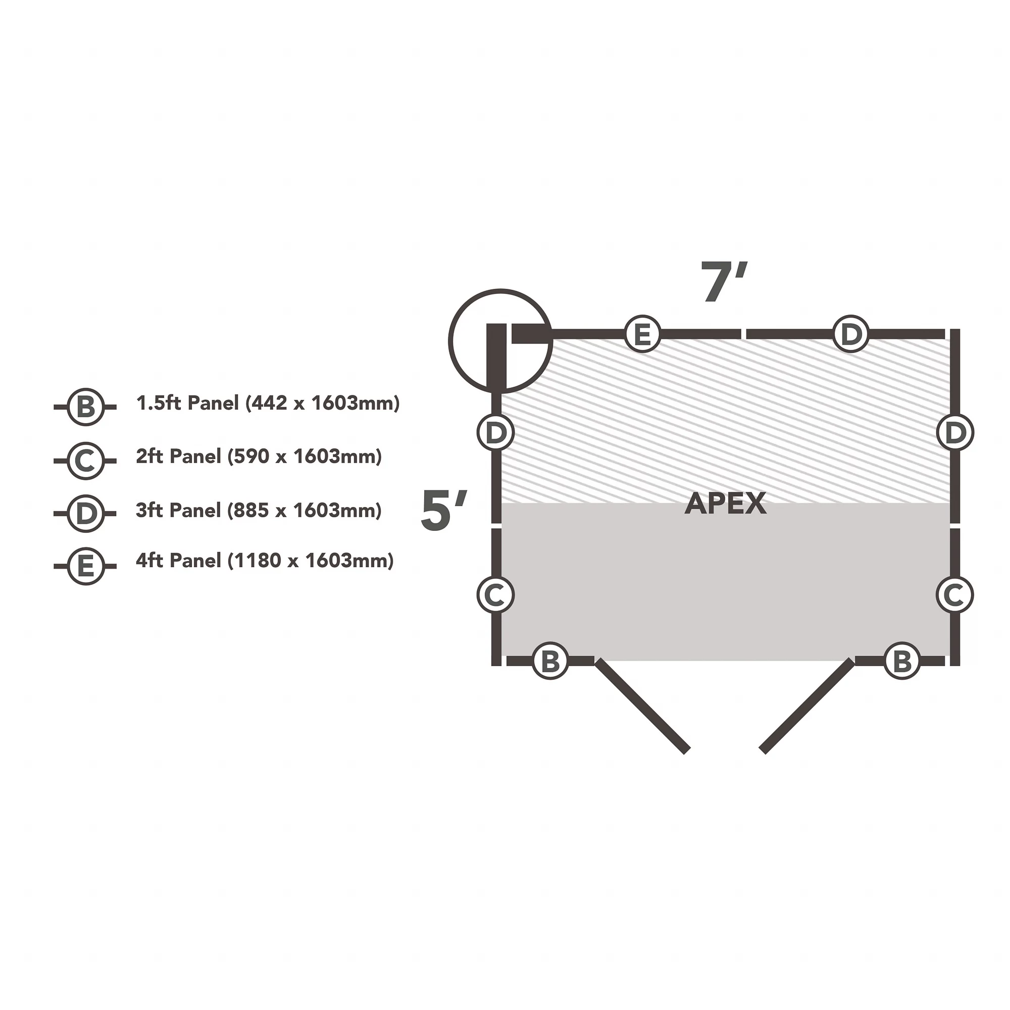 Forest Garden 7x5 Apex Dip Treated Shiplap Wooden Shed With Floor - Assembly Service Included - Image 3