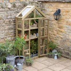Forest Garden Georgian Wall Greenhouse With Auto Vent
