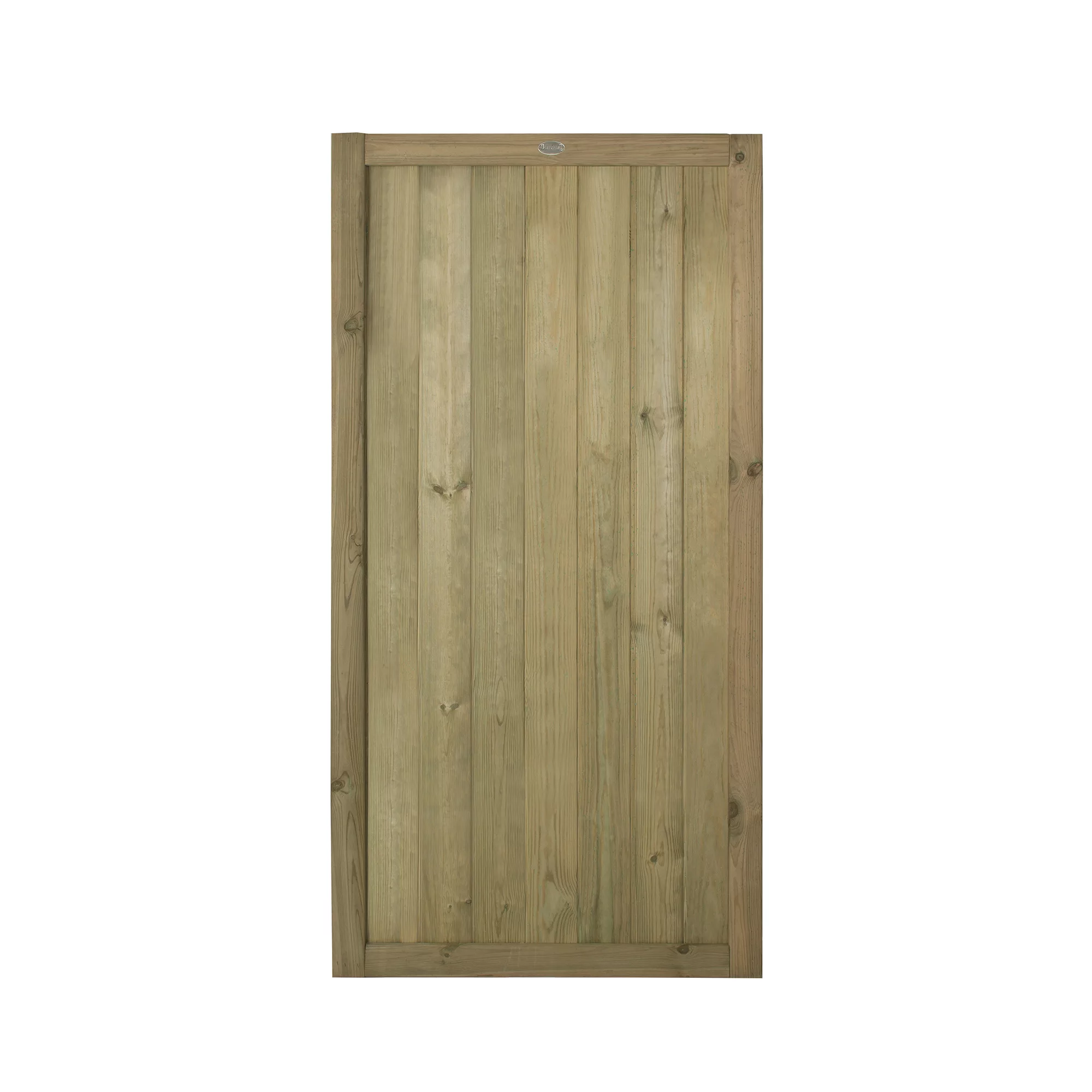 Forest Garden Tongue & Groove Wood Slatted Gate, (H)1.8m (W)0.9m - Image 2
