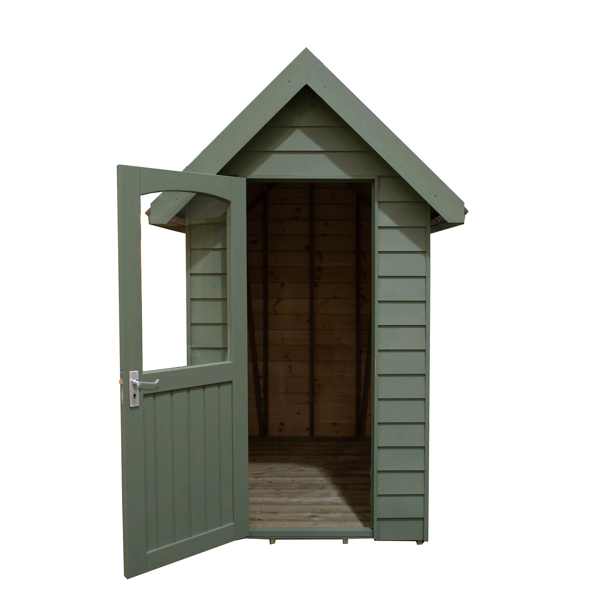 Forest Retreat 6X4 Apex Pressure Treated Overlap Green Shed With Floor - Assembly Service Included - Image 5