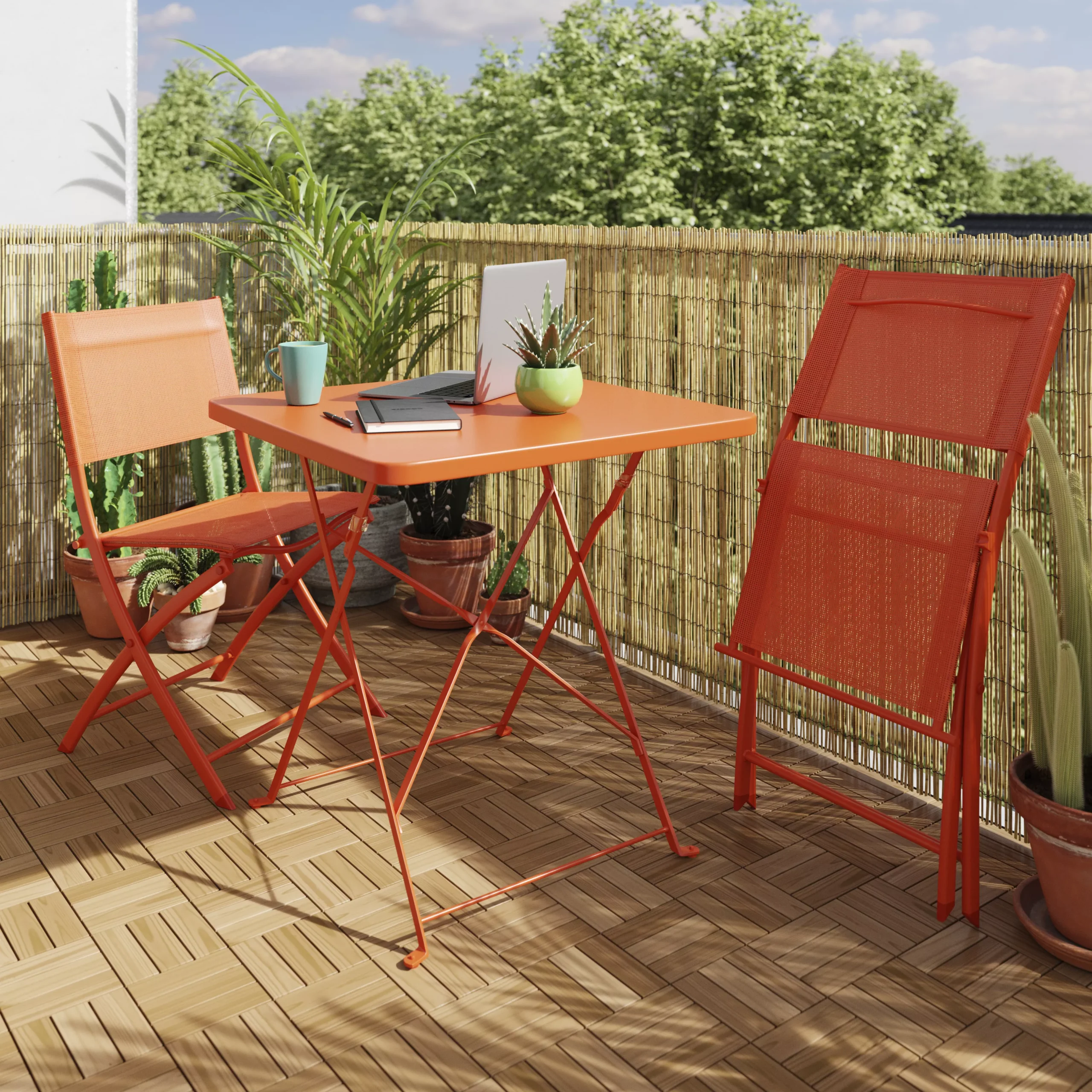 GoodHome Lempa Brown Acacia Clippable Deck Tile (L)0.3m (W)300mm (T)24mm, Pack Of 4 - Image 4