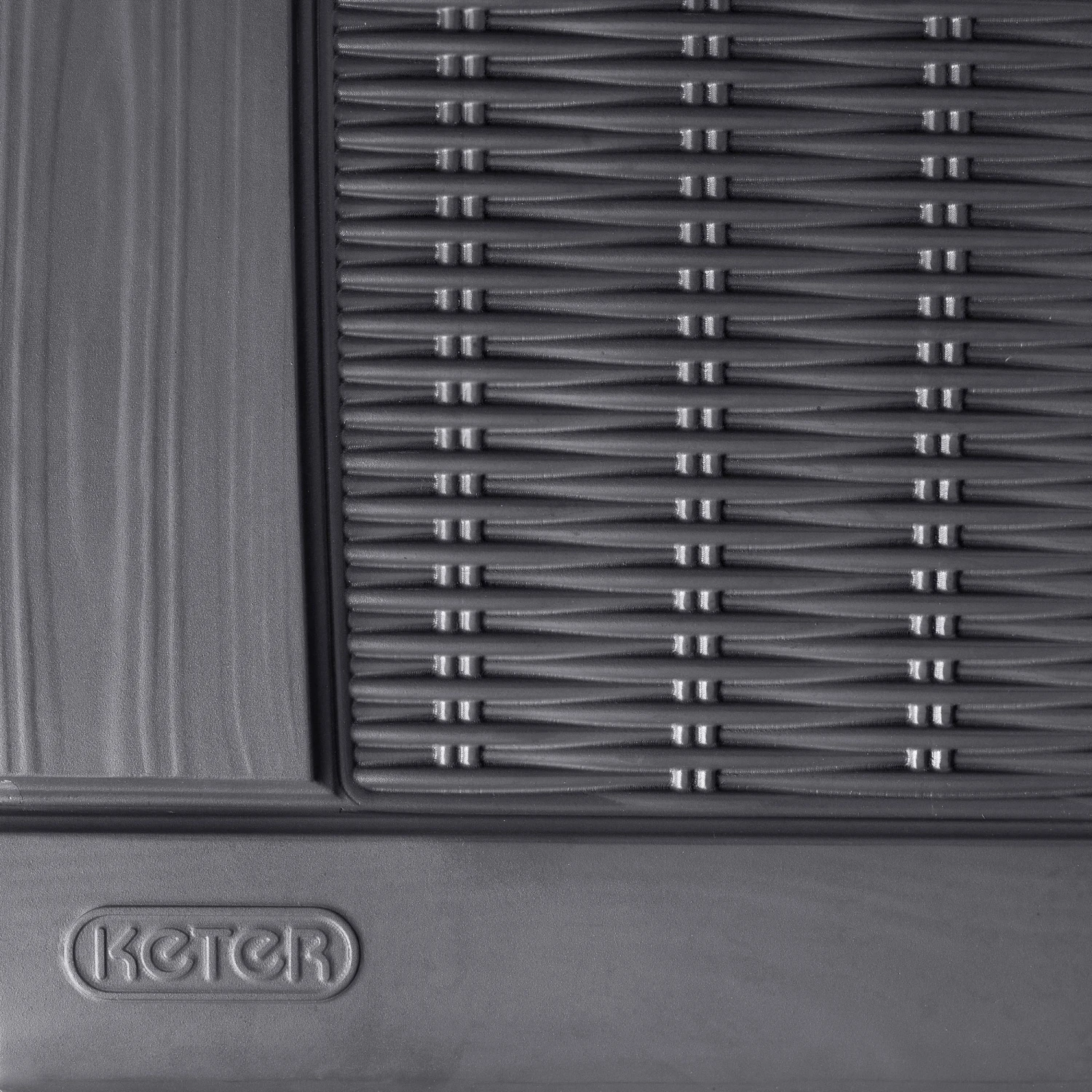 Keter Borneo Rattan Effect Plastic Garden Storage Box - Image 5