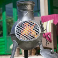 La Hacienda Panama Cast Iron & Steel Chiminea