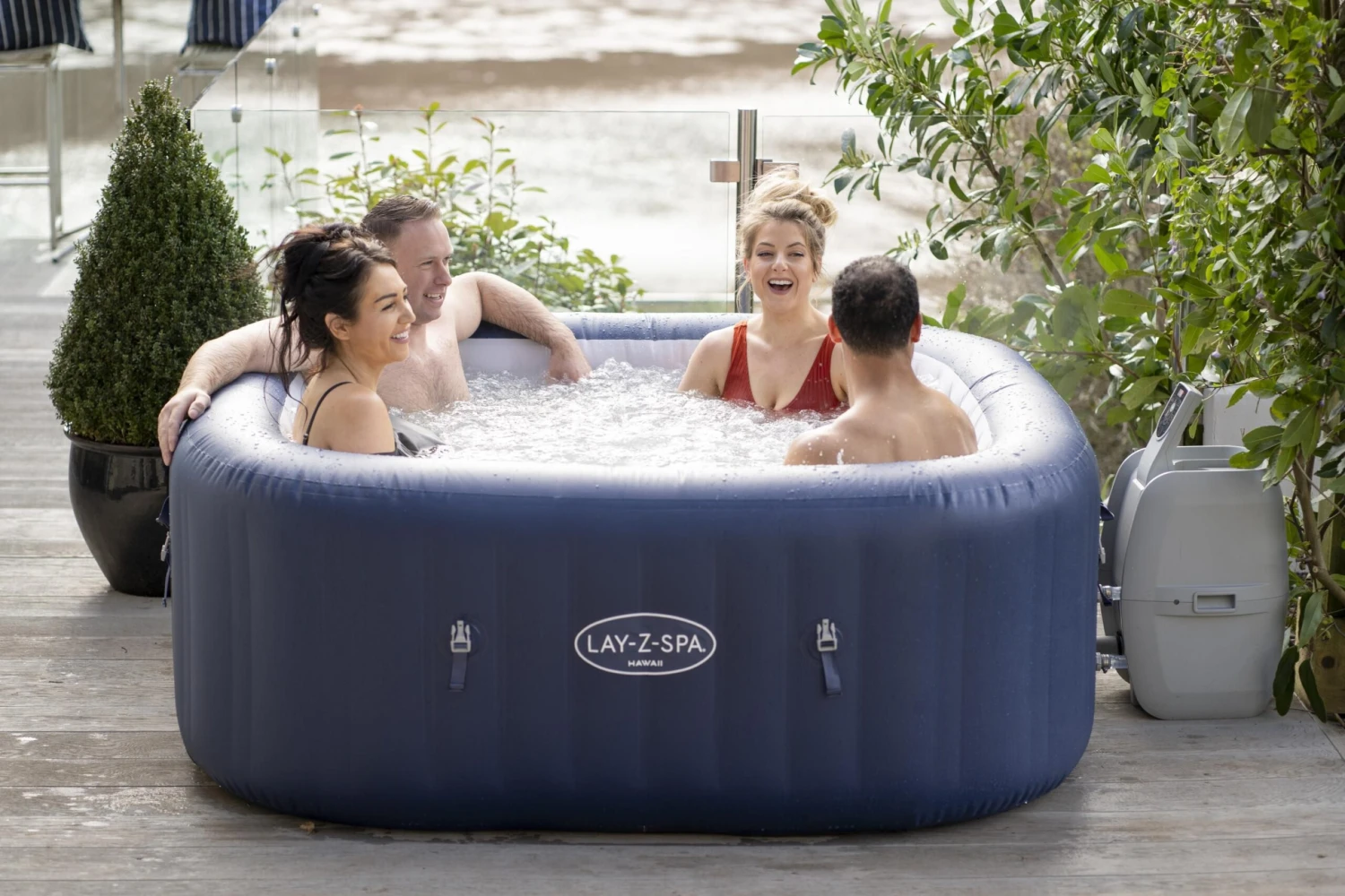 Lay-Z-Spa Hawaii Airjet 6 Person Inflatable Hot Tub - Image 4
