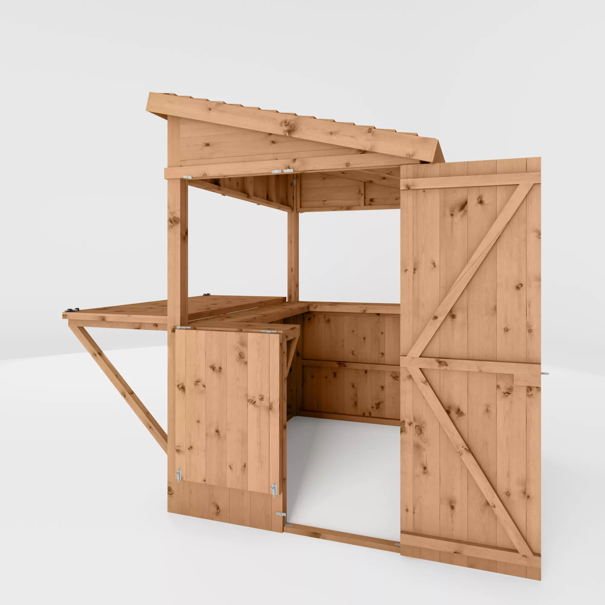 Mercia 6x4 Ft Pent Tongue & Groove Wooden Garden Bar With Single Door - Image 5