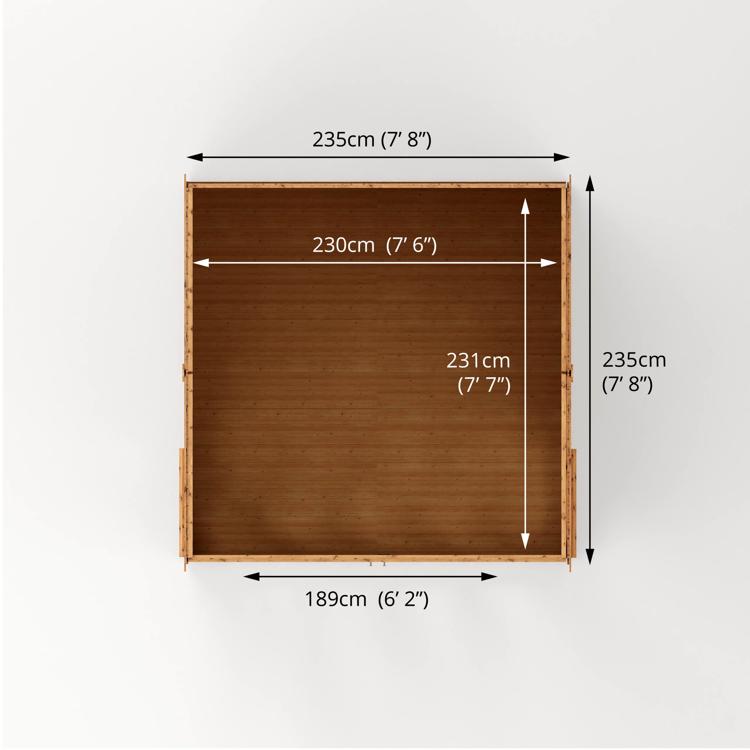 Mercia 8x8 Reverse Apex Tongue & Groove Summer House With Bi-fold Door - Image 8