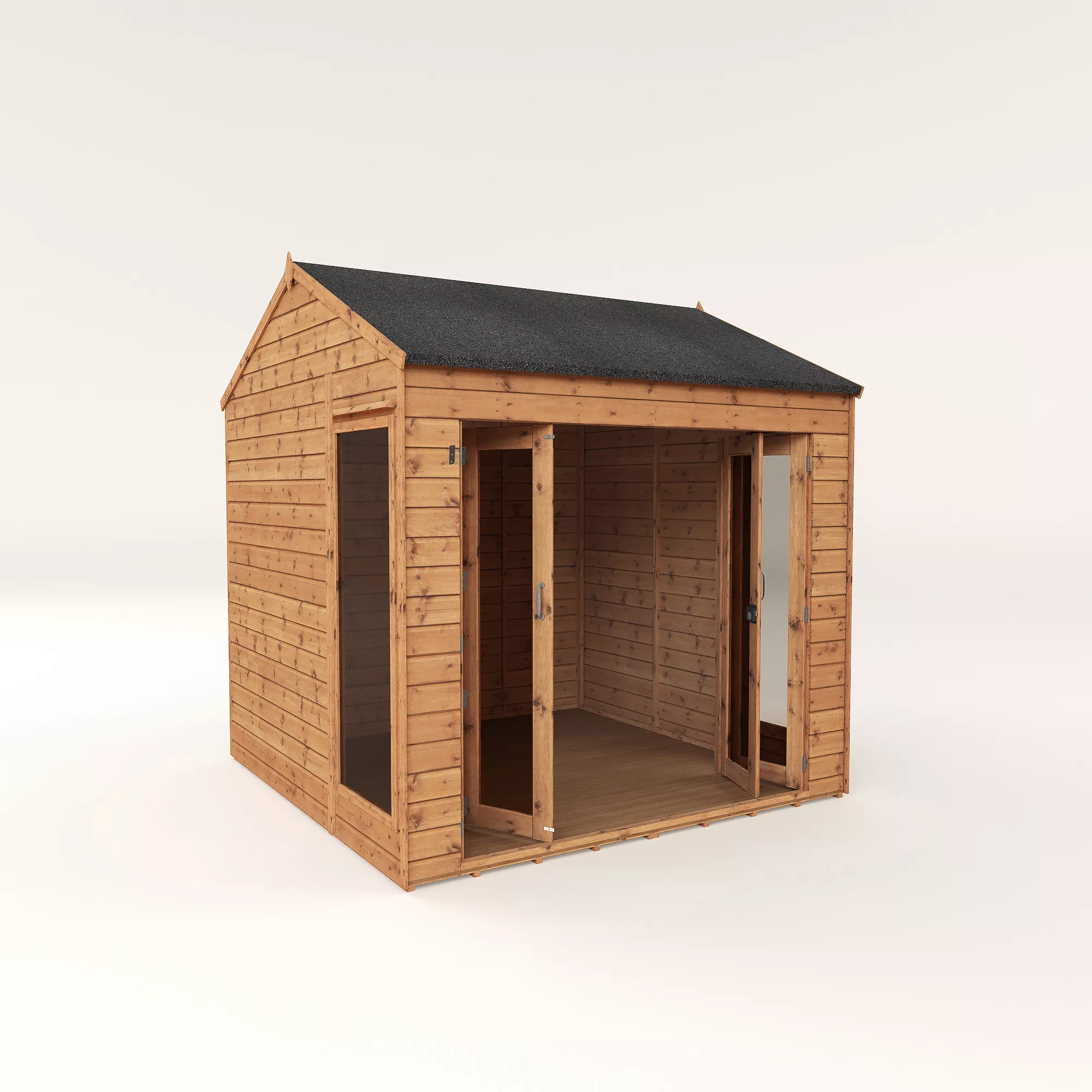 Mercia 8x8 Reverse Apex Tongue & Groove Summer House With Bi-fold Door - Image 4