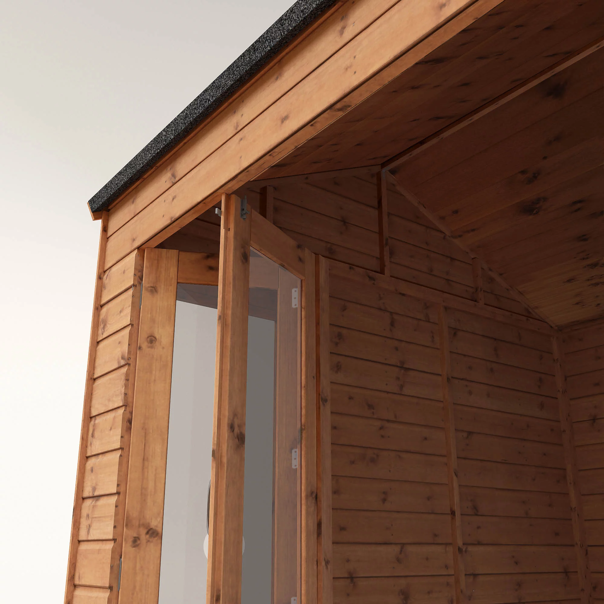 Mercia 8x8 Reverse Apex Tongue & Groove Summer House With Bi-fold Door - Image 6