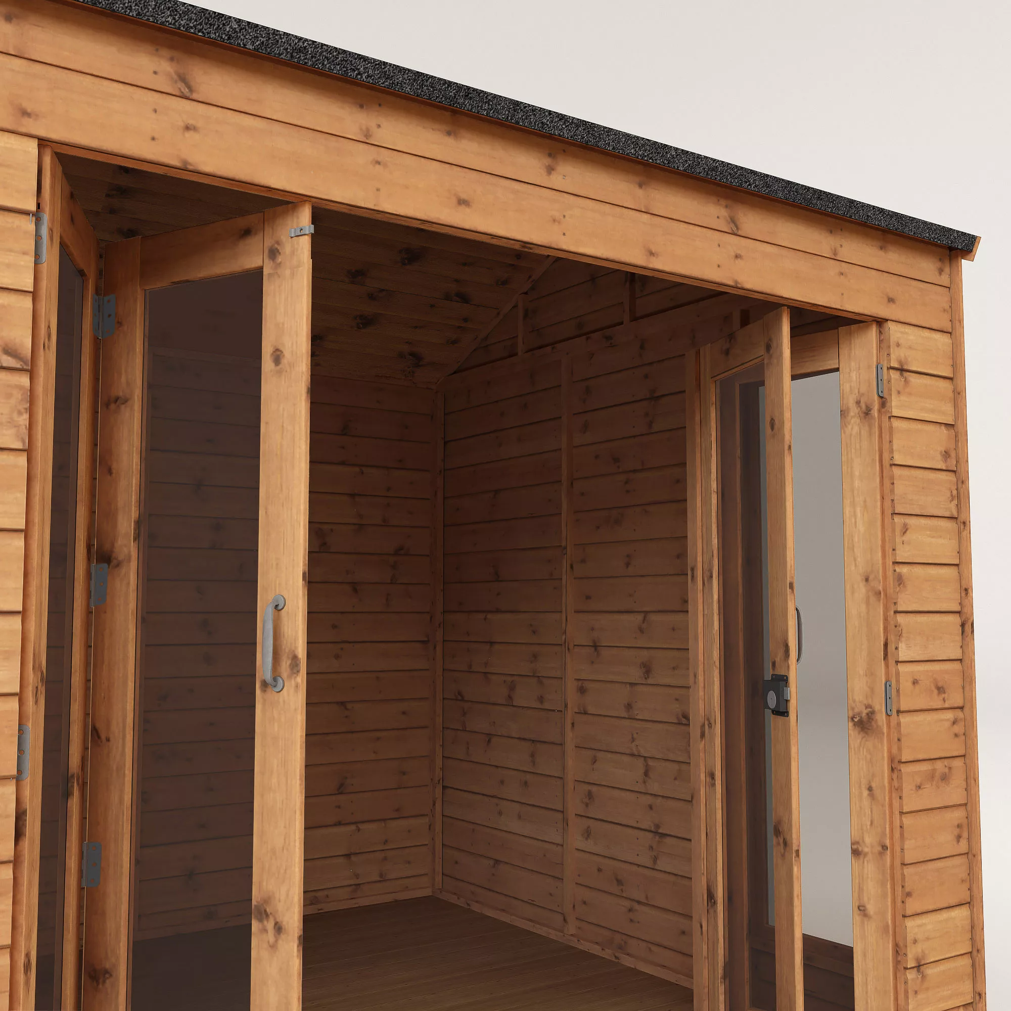 Mercia 8x8 Reverse Apex Tongue & Groove Summer House With Bi-fold Door - Image 7