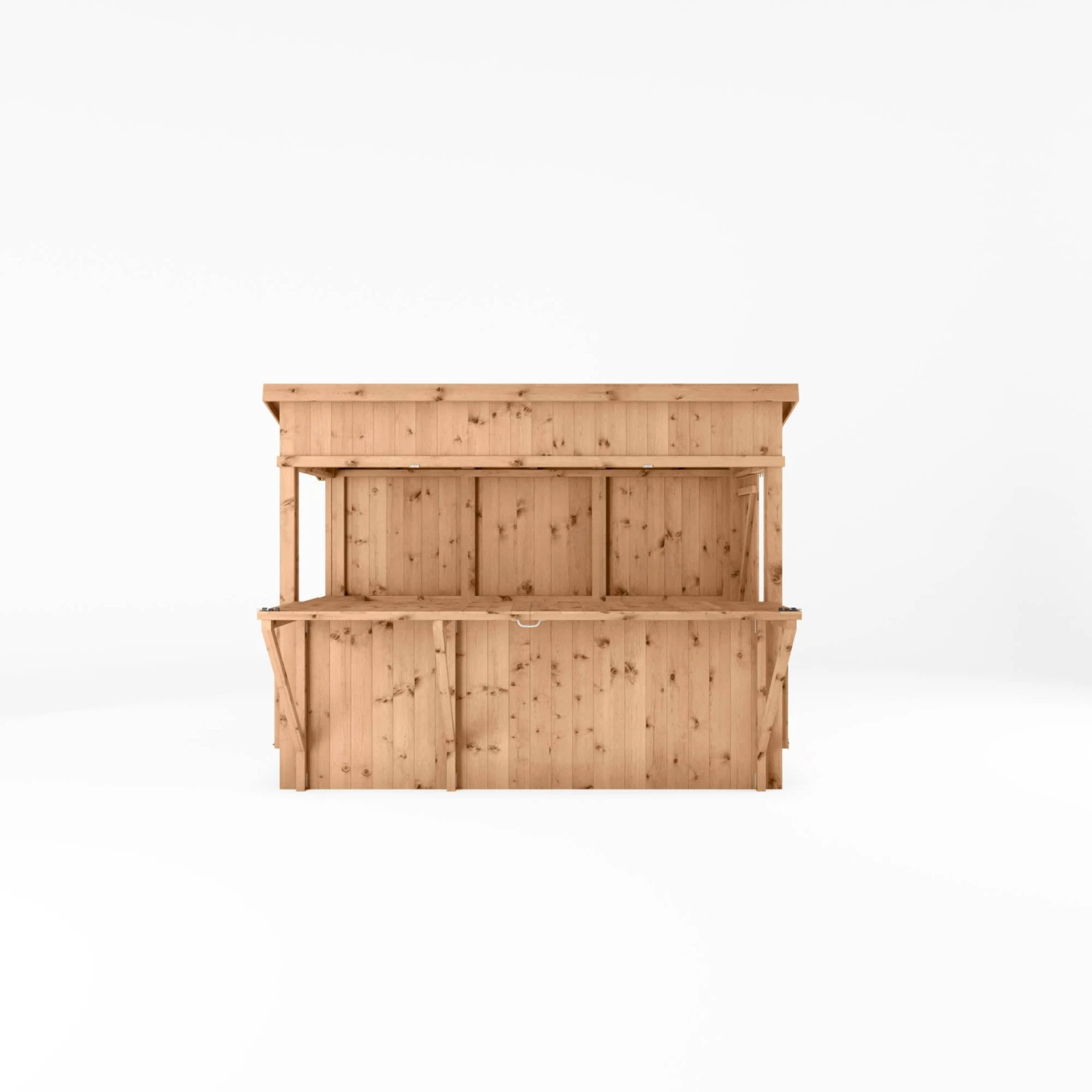 Mercia Garden Bar 9x4 Ft Pent Tongue & Groove Solid Wood Garden Bar With Single Door - Image 3