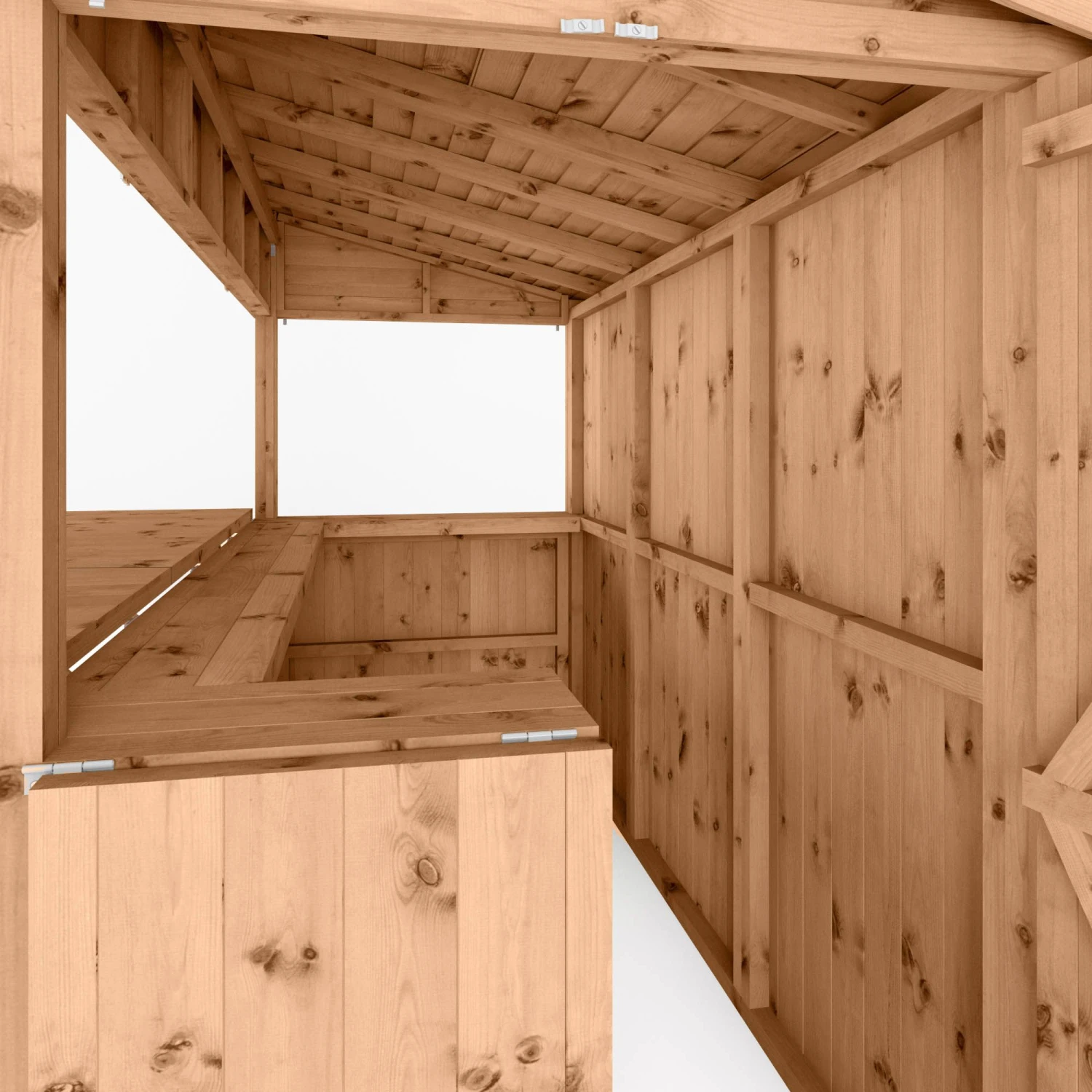 Mercia Garden Bar 9x4 Ft Pent Tongue & Groove Solid Wood Garden Bar With Single Door - Image 4