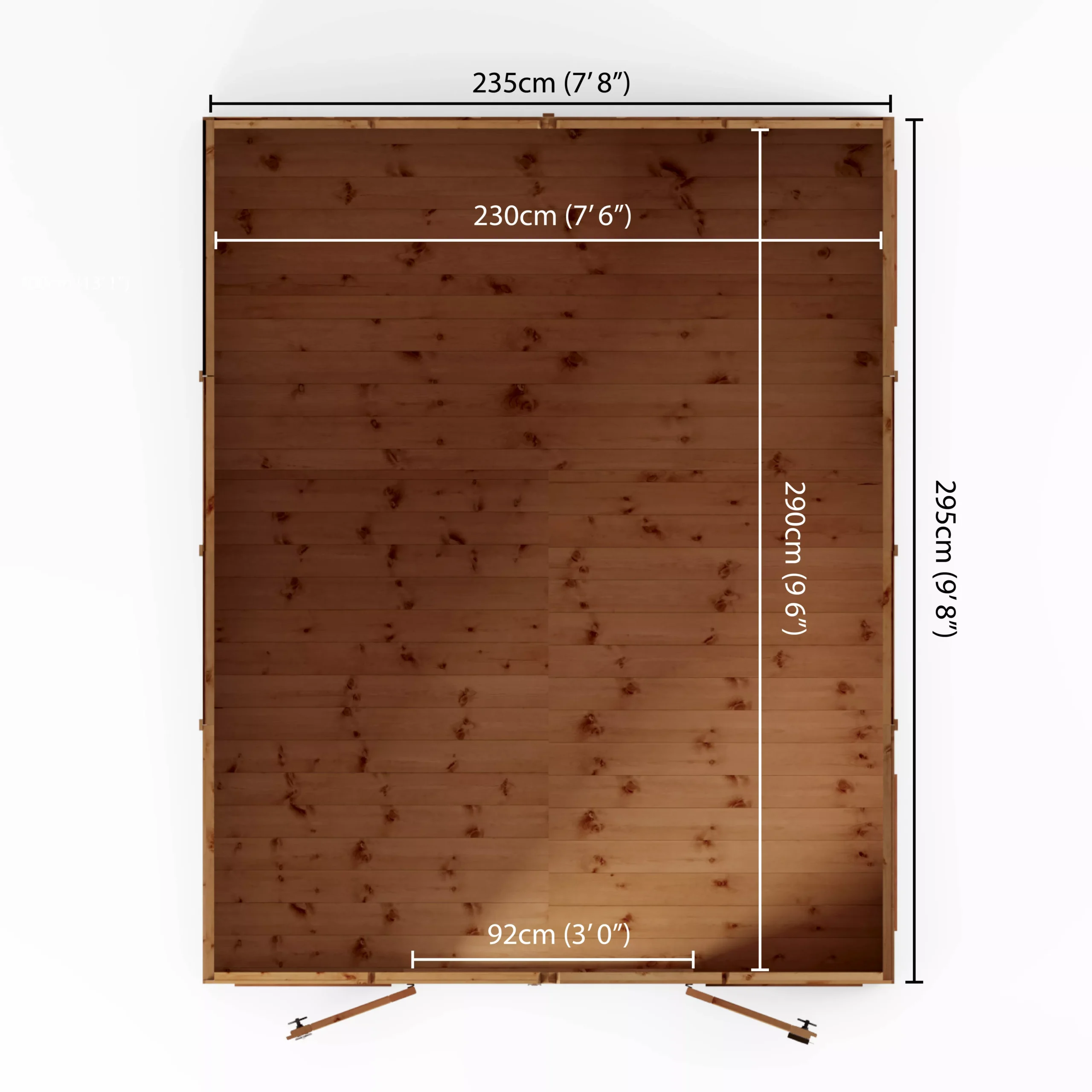 Mercia Sussex 10x8 Ft Apex Shiplap Wooden Summer House With Double Door - Image 8