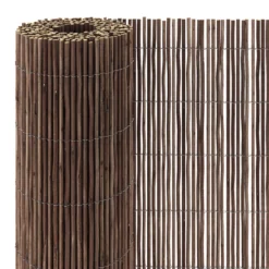 Natural Wicker Garden Screen (H)1.5m (W)3m
