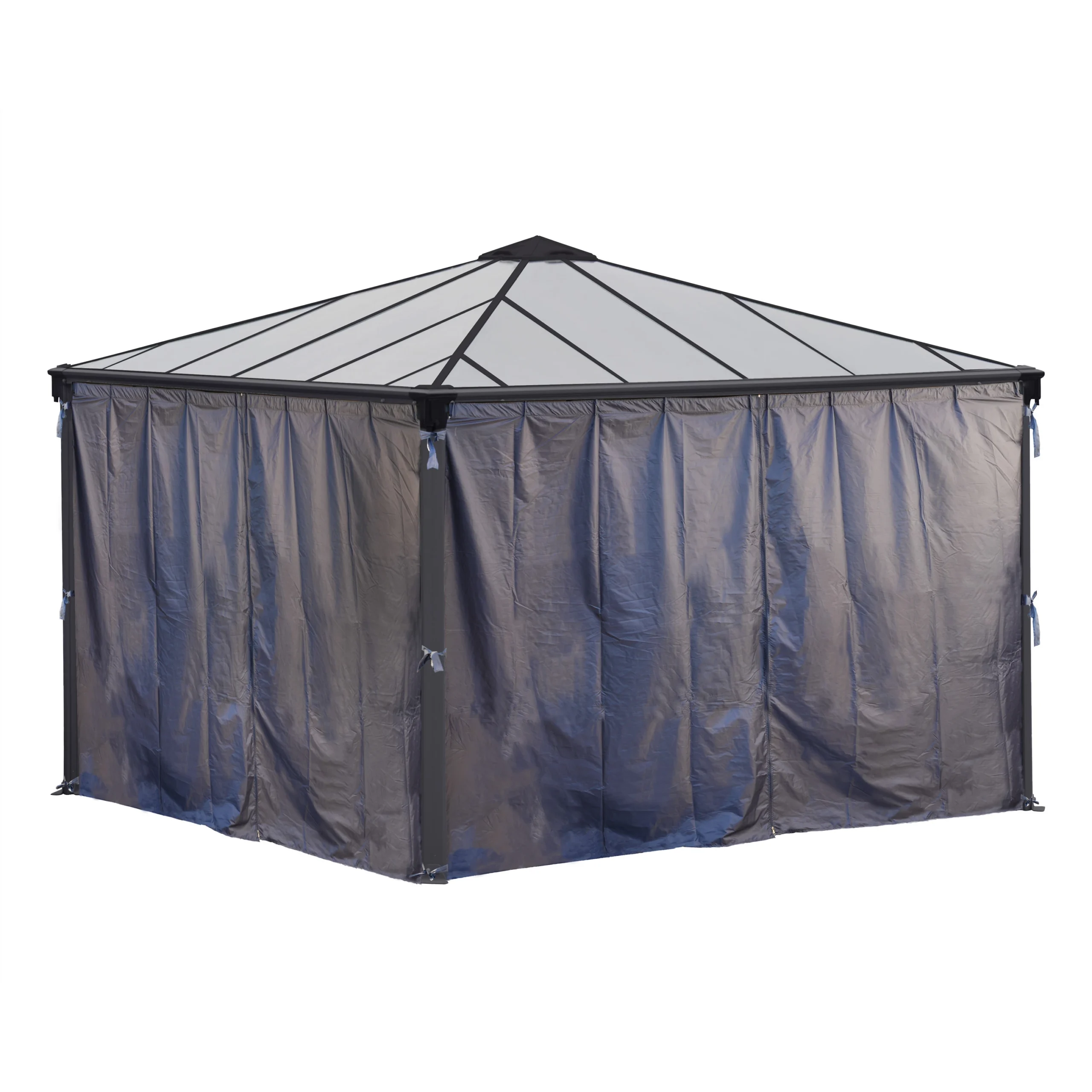 Palram - Canopia 3K Series Grey Polyester (PES) Gazebo Curtain, Pack Of 4 (L)2170mm (W)3660mm - Image 4