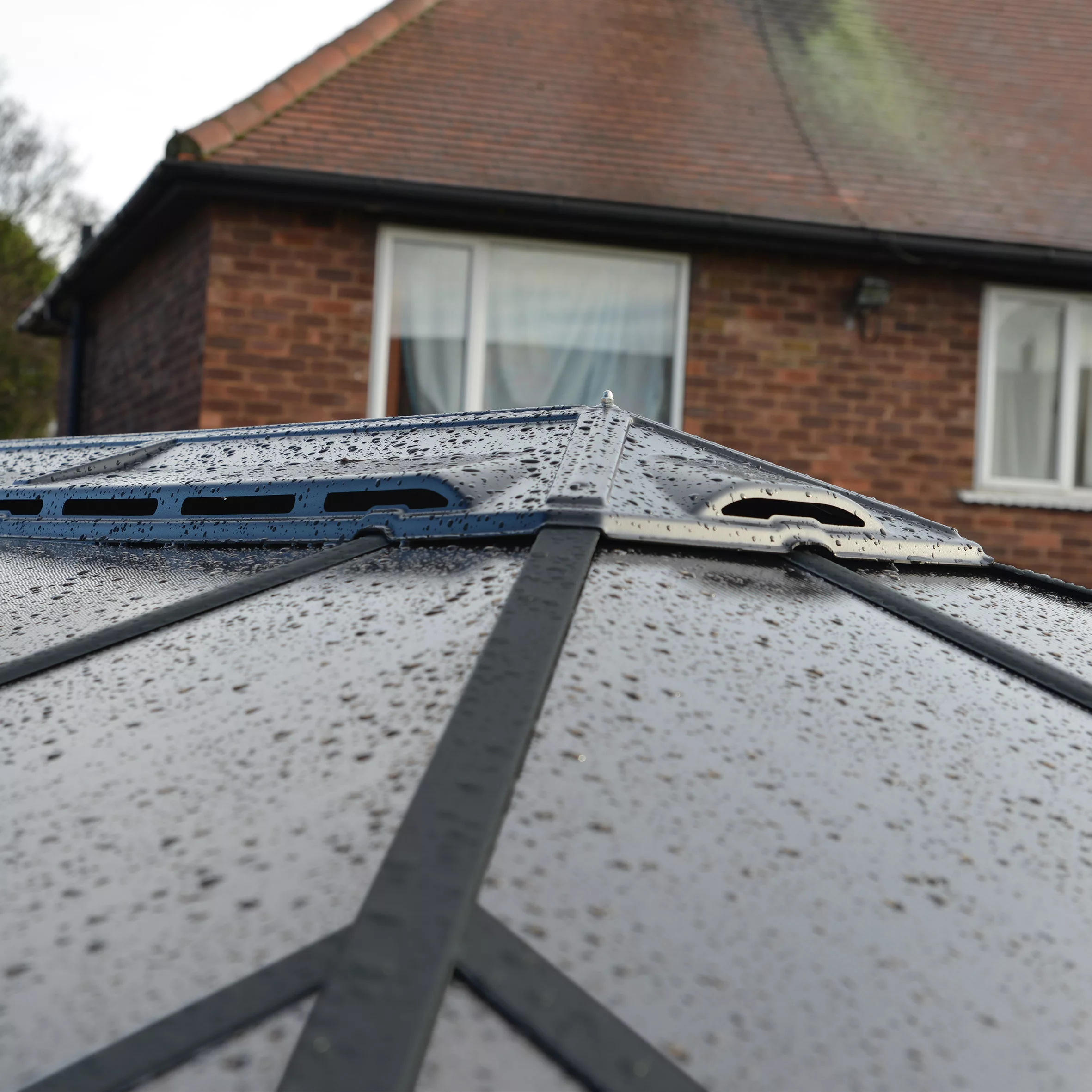 Palram - Canopia Martinique Grey Rectangular Gazebo, (W)4.3m (D)2.96m - Assembly Required - Image 9