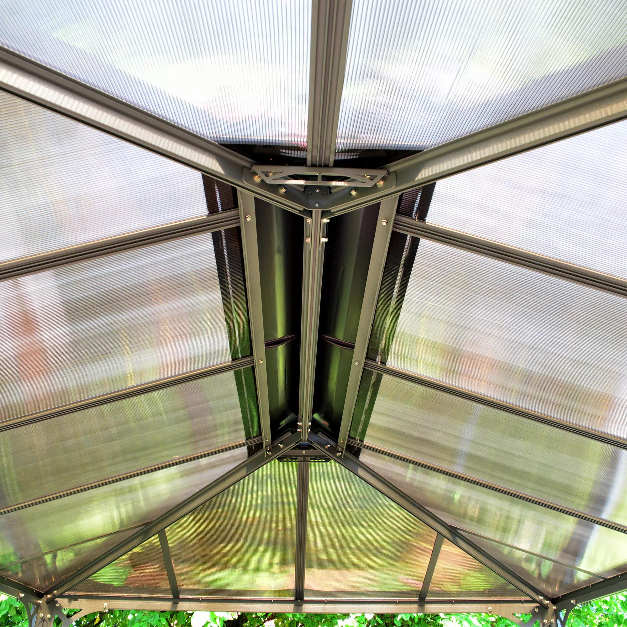 Palram - Canopia Martinique Grey Rectangular Gazebo, (W)4.3m (D)2.96m - Assembly Required - Image 5