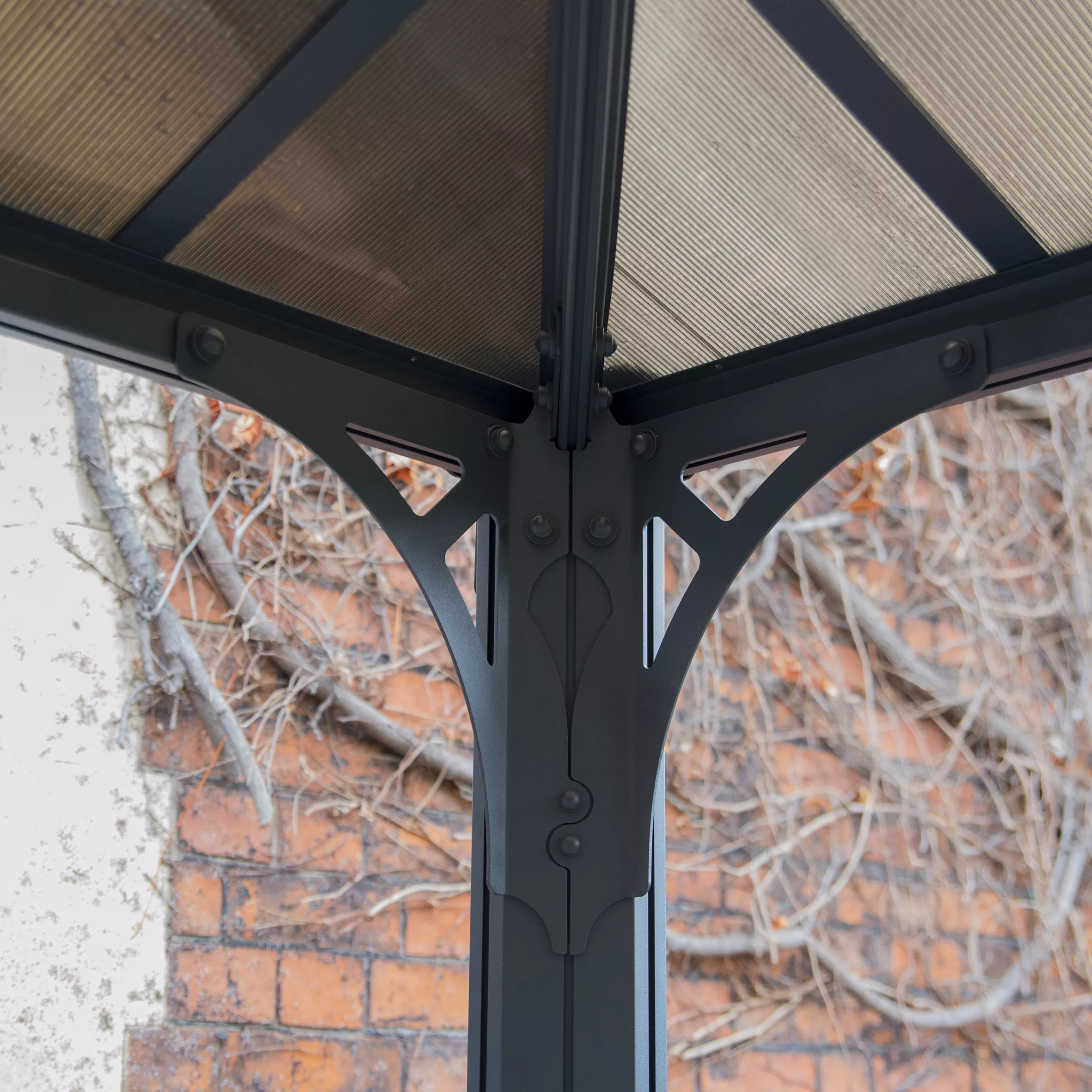 Palram - Canopia Martinique Grey Rectangular Gazebo, (W)4.3m (D)2.96m - Assembly Required - Image 3