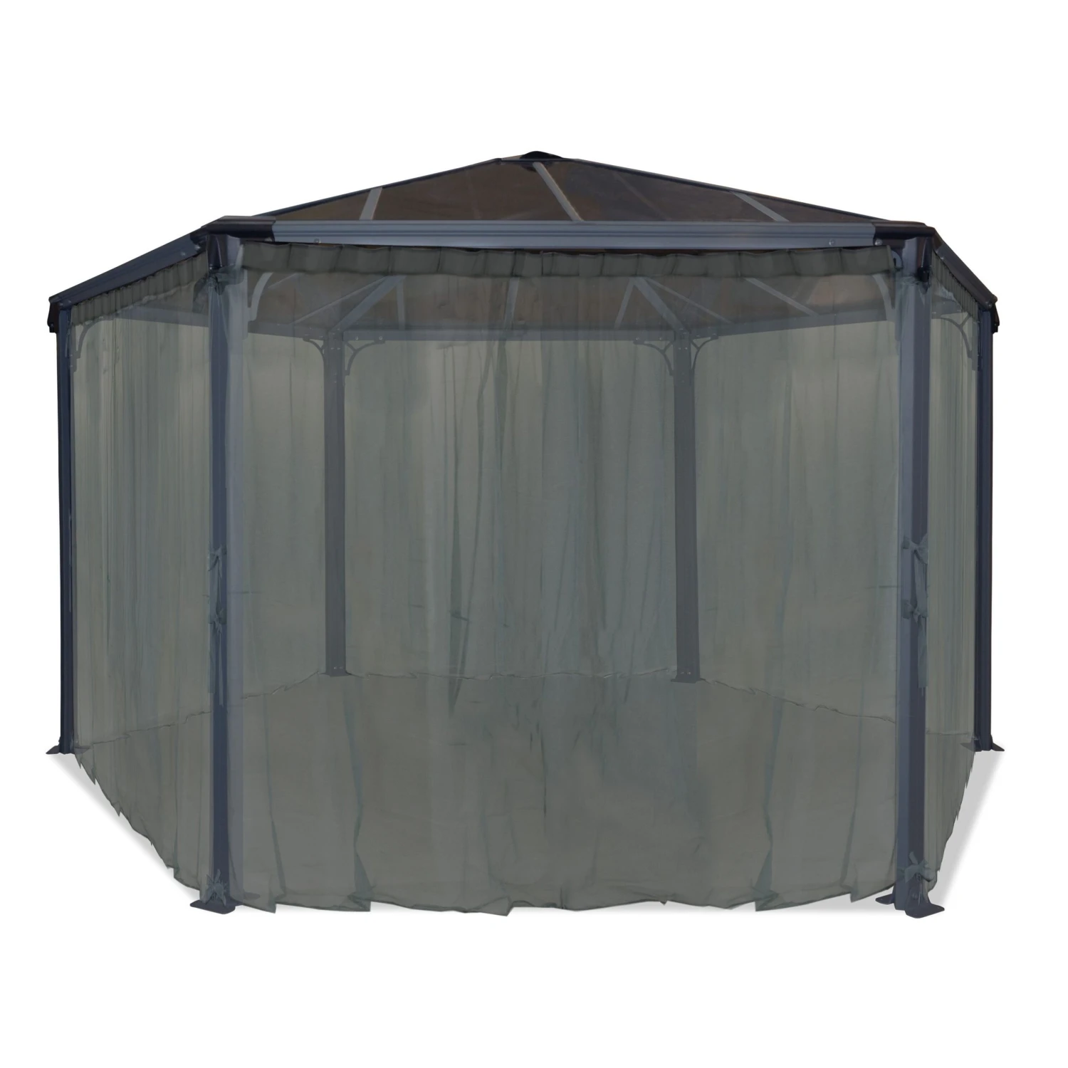 Palram - Canopia Roma Monaco Grey Polyester (PES) Gazebo Netting, Pack Of 6 (L)2170mm (W)2320mm - Image 5