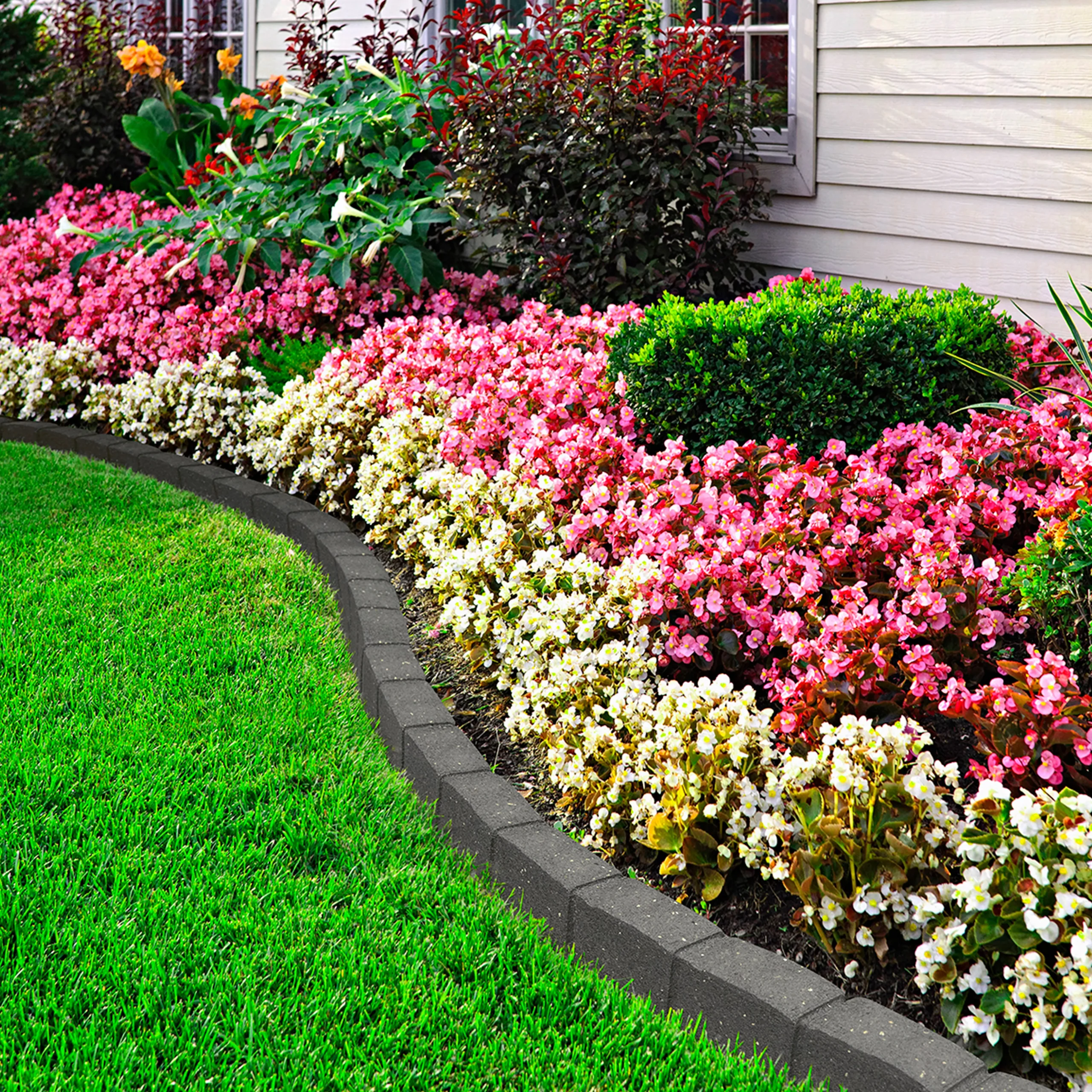 Primeur Grey Rubber Roman Stone Edging Roll (H)8.8cm (L)1.2m - Image 3