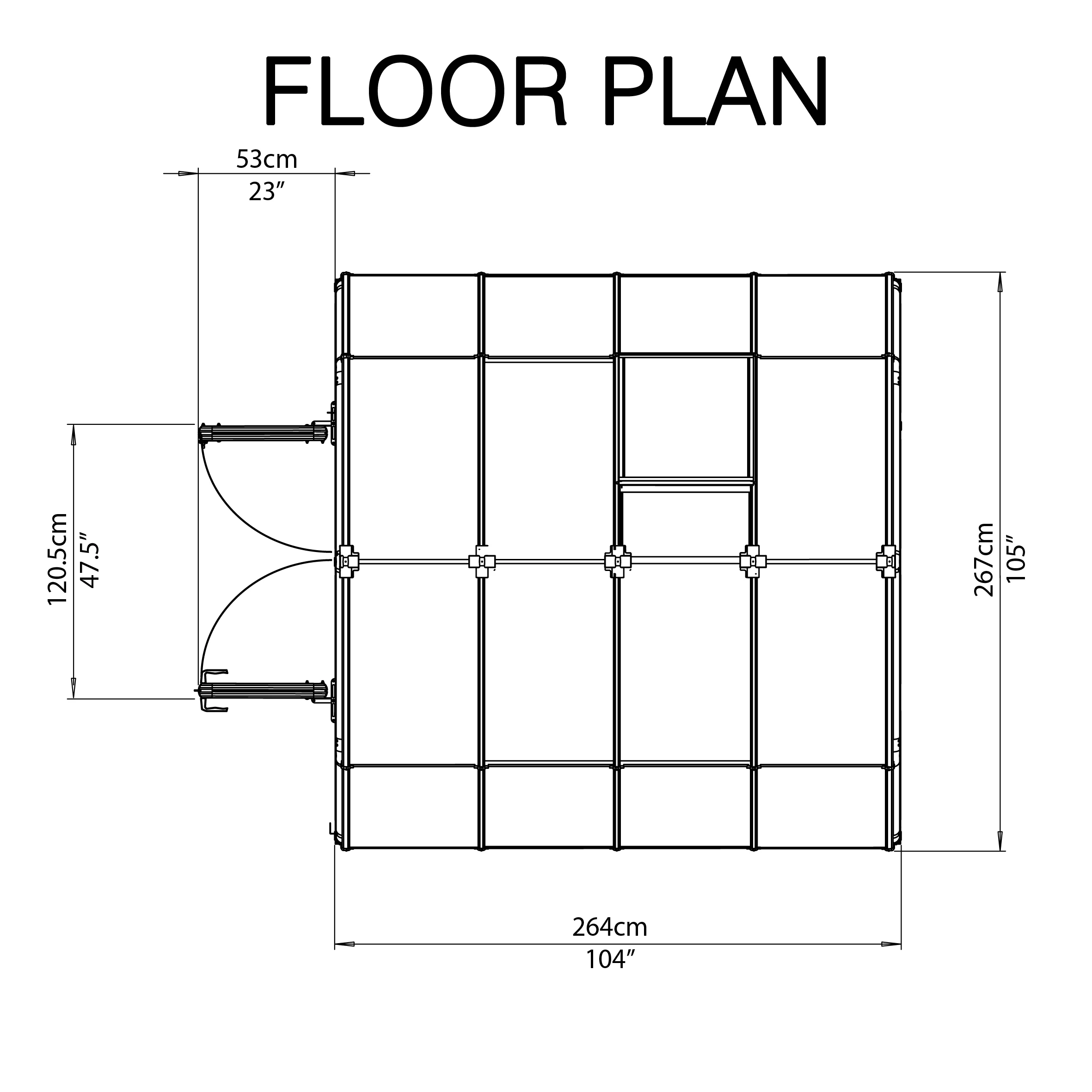 Rion Grand Gardner Green 8x8 Greenhouse - Image 9