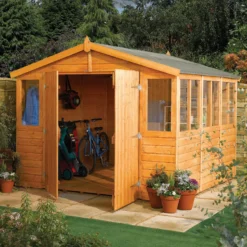 Rowlinson Sheds 9x18 Apex Tongue & Groove Wooden Workshop