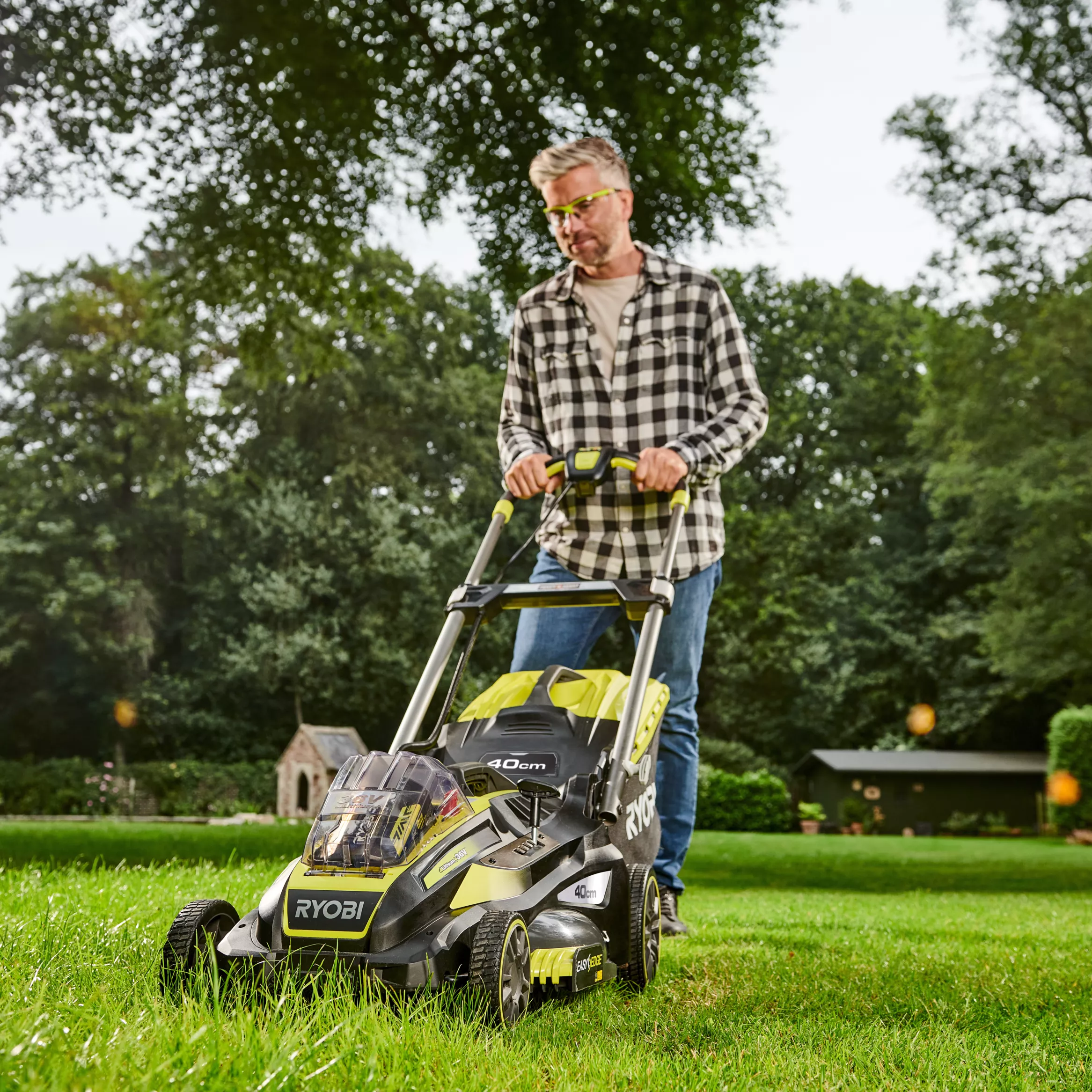 Ryobi 36V Max Power RLM36X41H50G Cordless 36V Rotary Lawnmower - Image 2