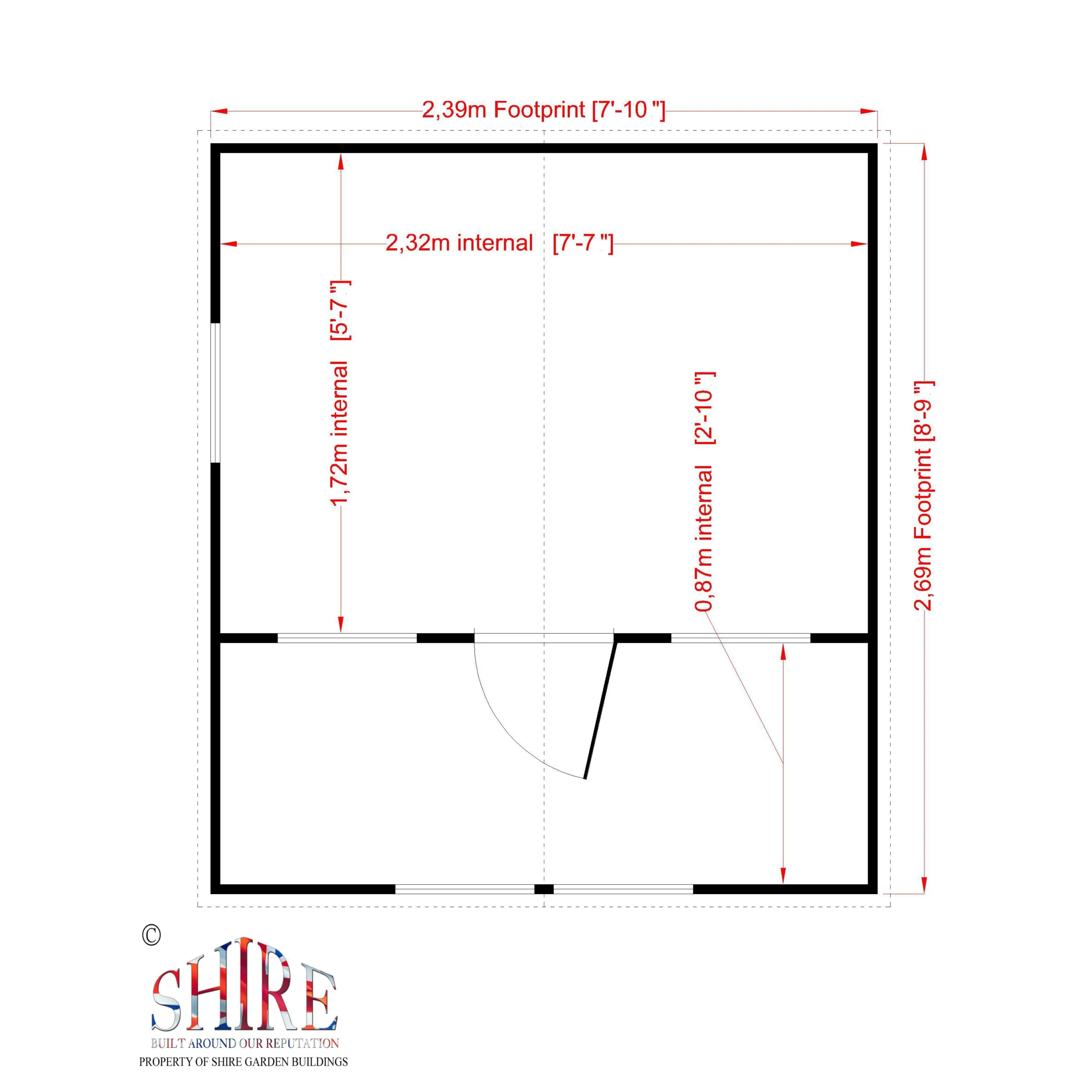 Shire 8x9 Lodge Whitewood Pine Playhouse Assembly Service Included - Image 4