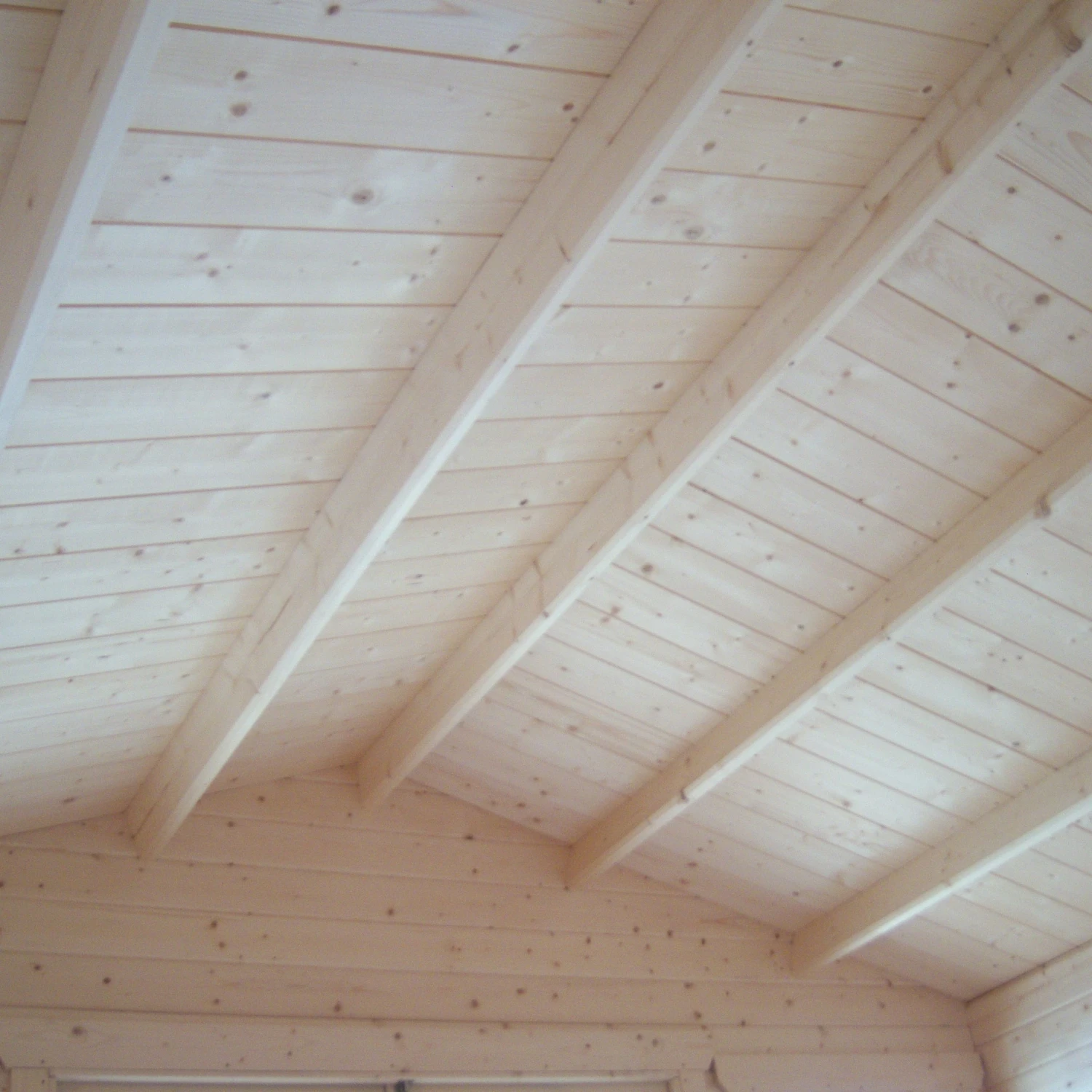 Shire Cannock 12x12 Toughened Glass Apex Tongue & Groove Wooden Cabin - Base Not Included - Image 2