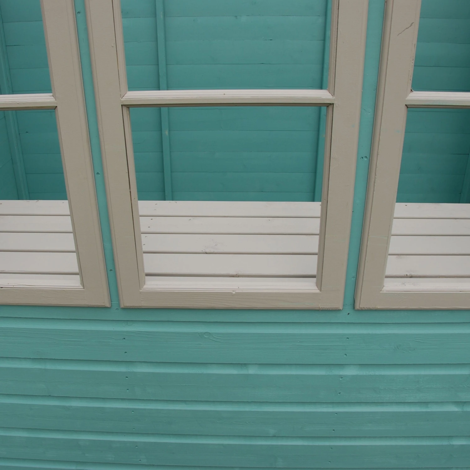 Shire Sun 8x8 Glass Pent Shiplap Wooden Summer House - Base Not Included - Image 2