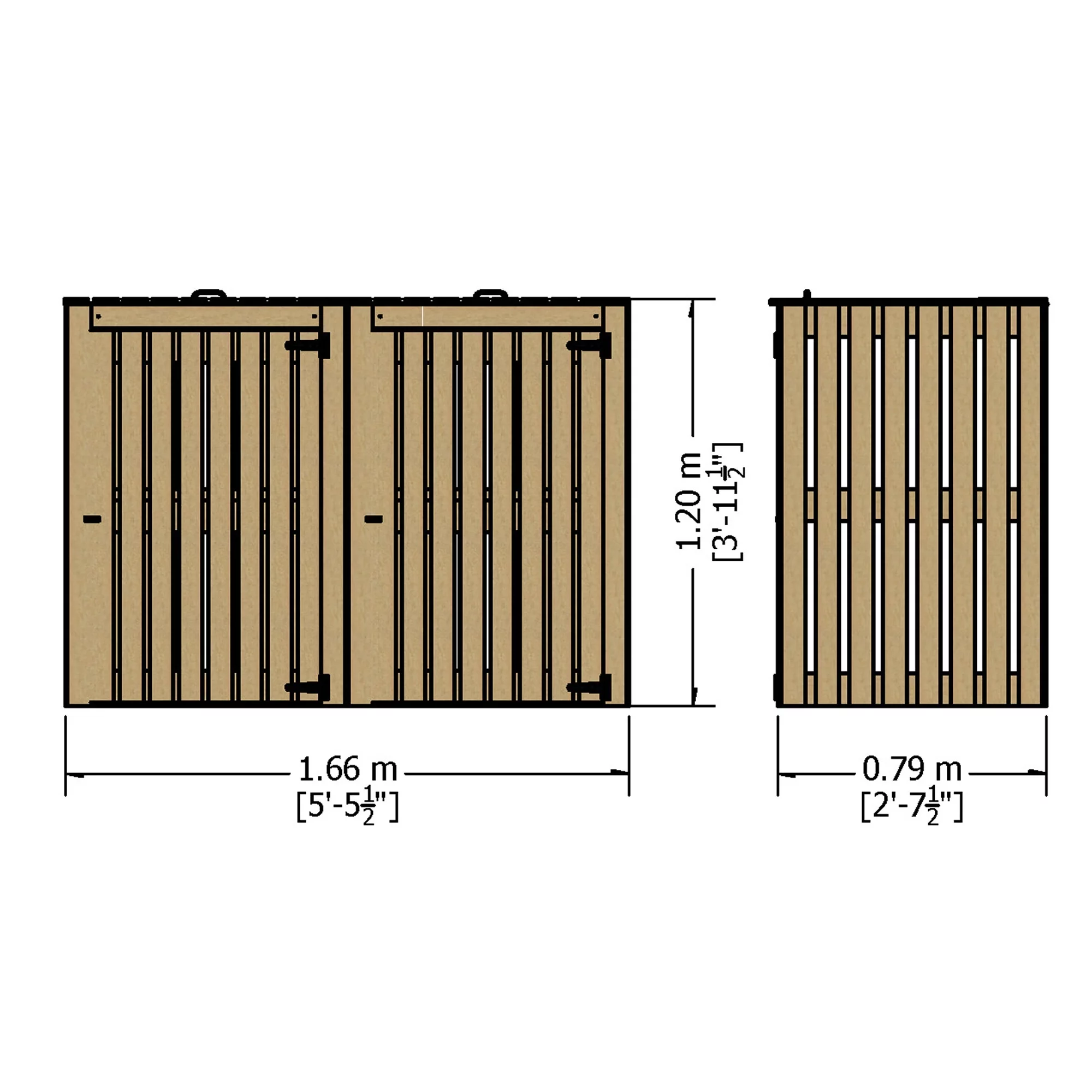 Shire Wooden Bin Storage - Image 3