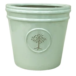 Verve Barcău Olive Ceramic Circular Plant Pot (Dia)32cm