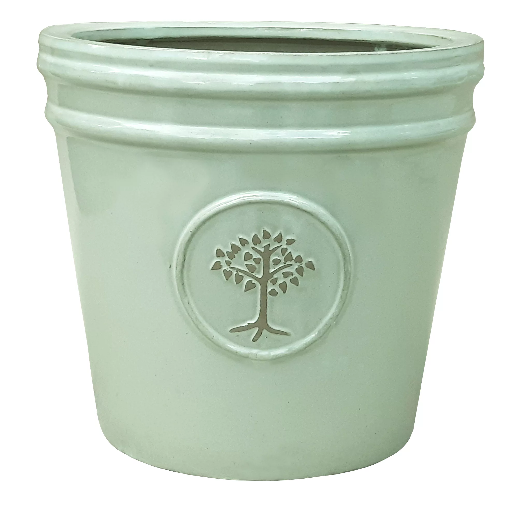 Verve Barcău Olive Ceramic Conical Plant Pot (Dia)20cm