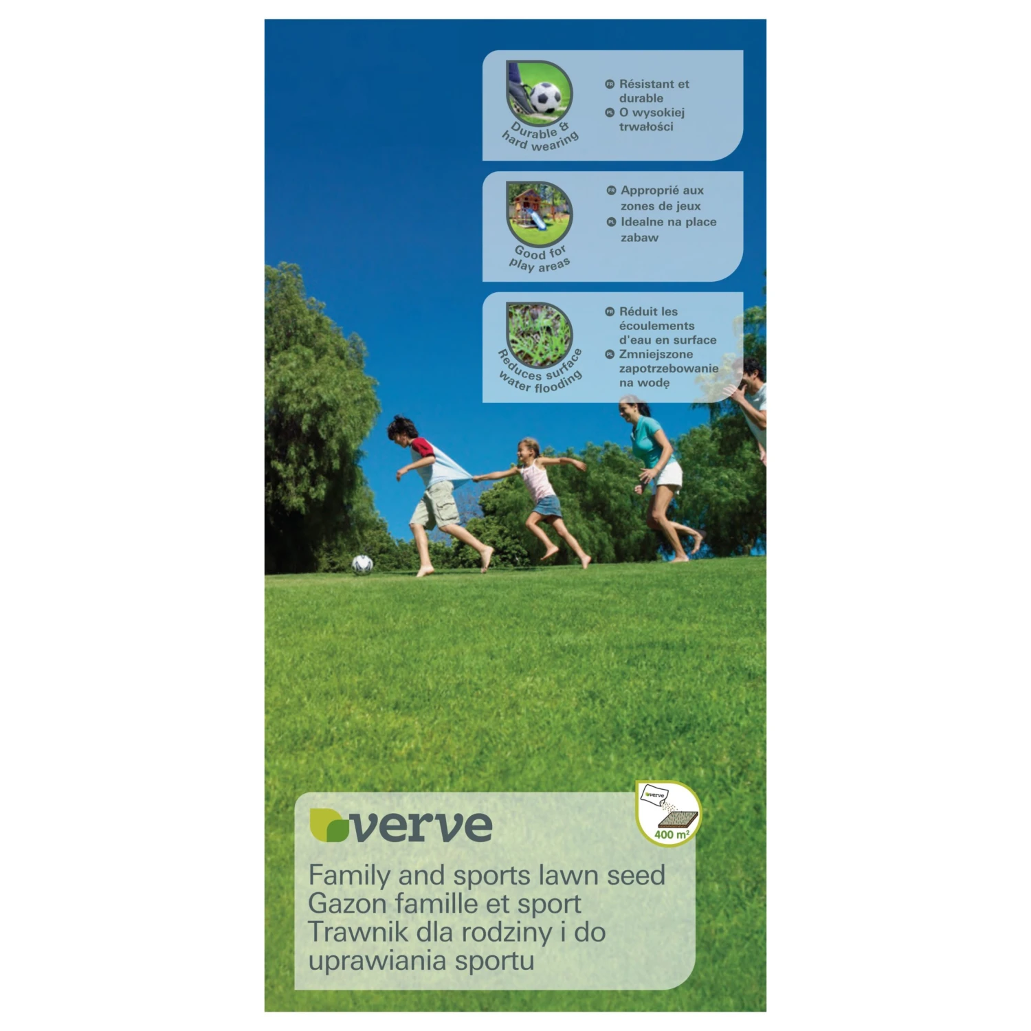Verve Family & Sports Grass Seeds, 10kg