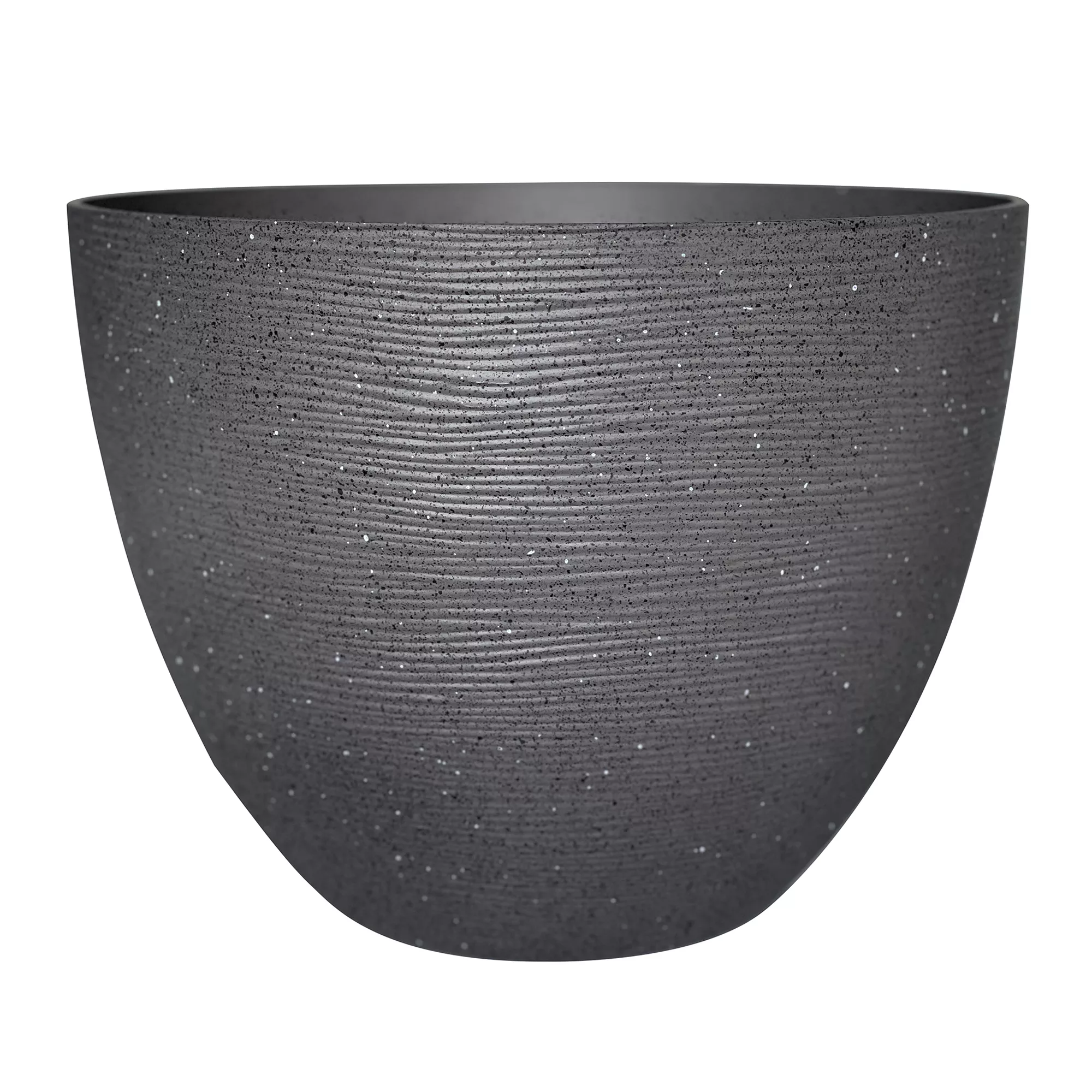 Verve Momoka Grey Polypropylene Round Plant Pot (Dia)30cm