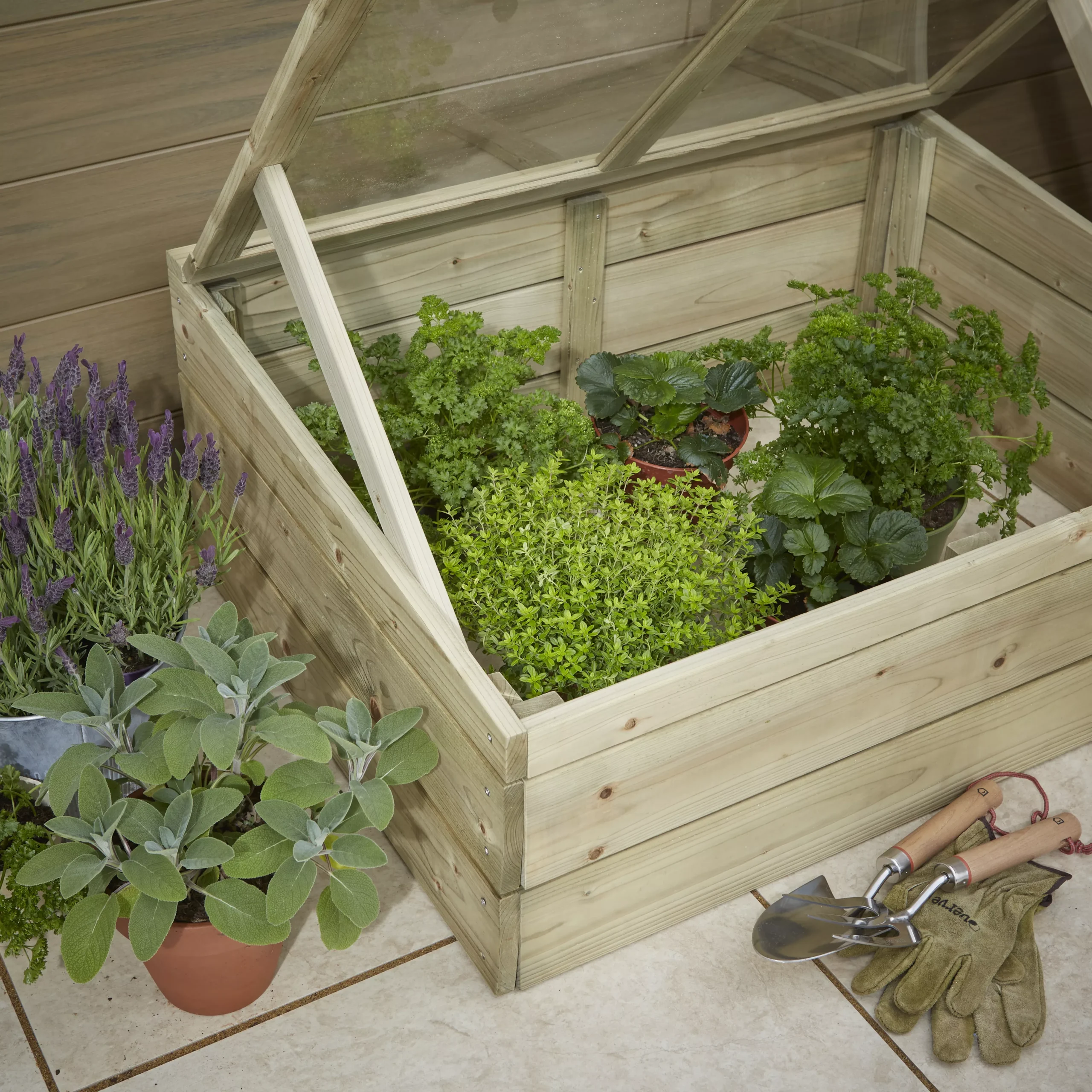 Verve Softwood Coldframe 37cm(H) 93cm(W) - Image 2