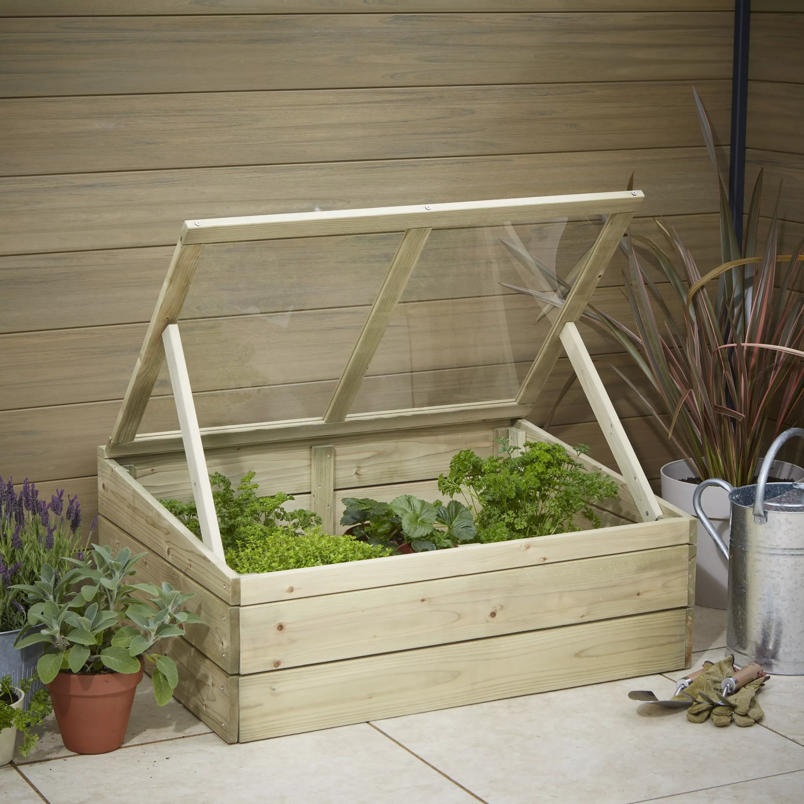 Verve Softwood Coldframe 37cm(H) 93cm(W) - Image 3